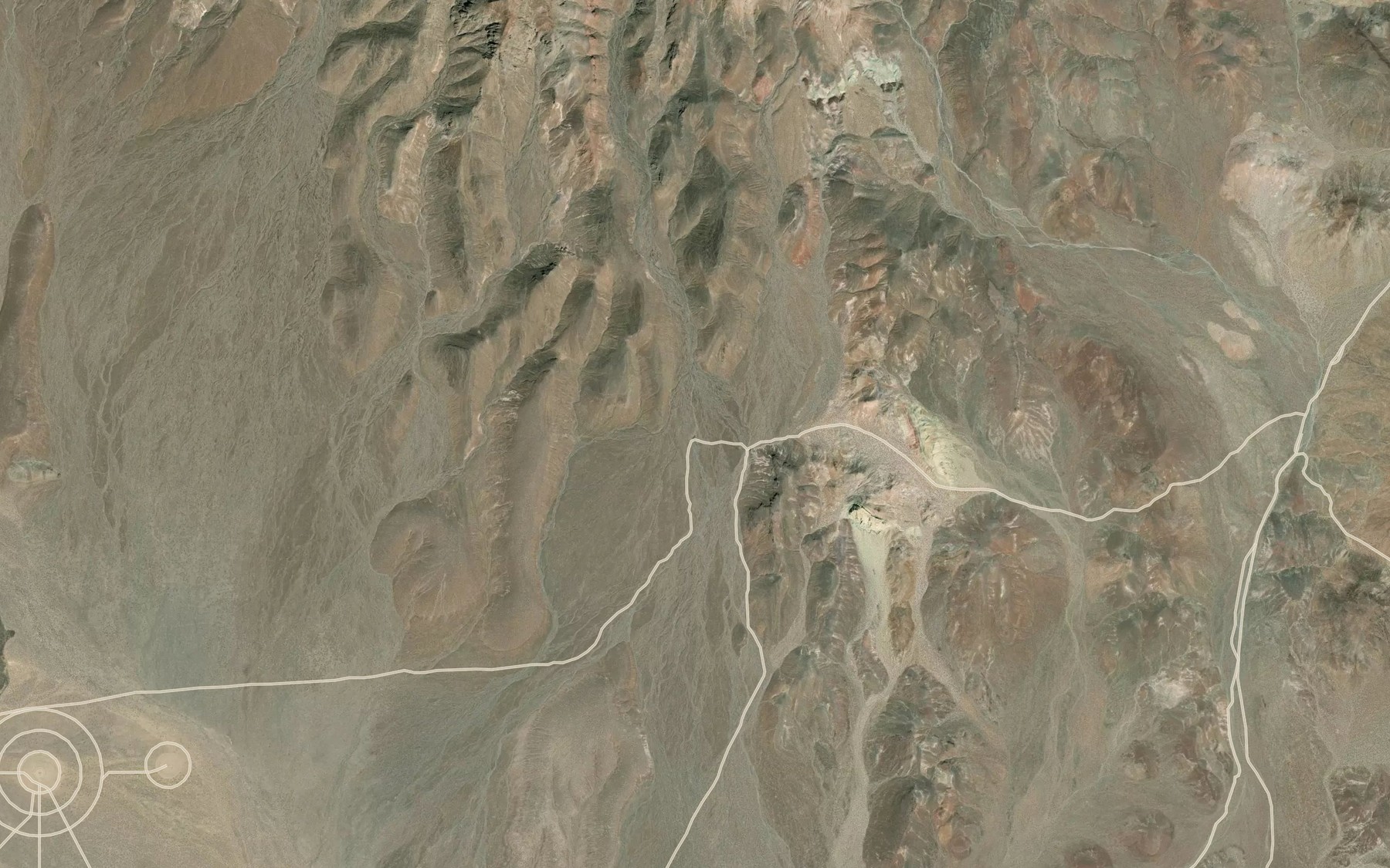 Satellite map of the Indian Spring