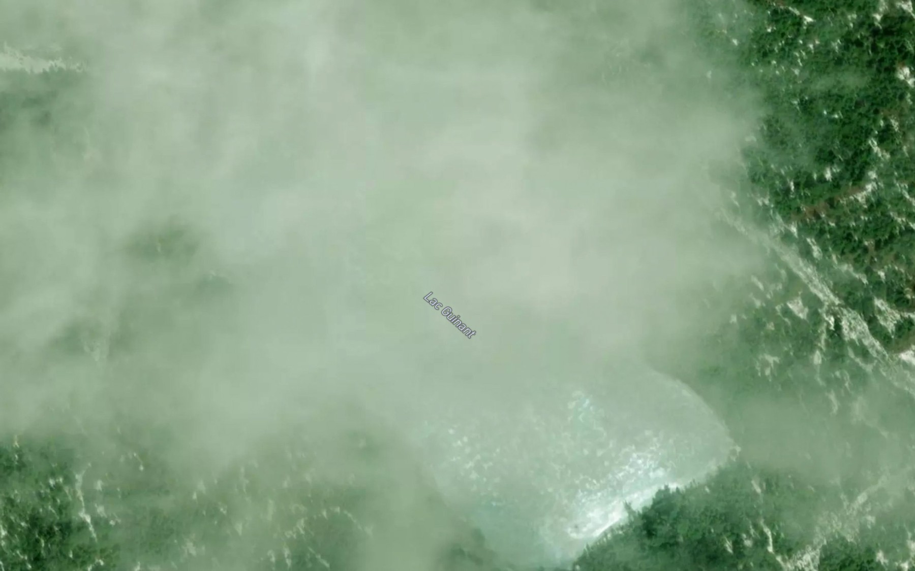 Satellite map of the Lac Guinant
