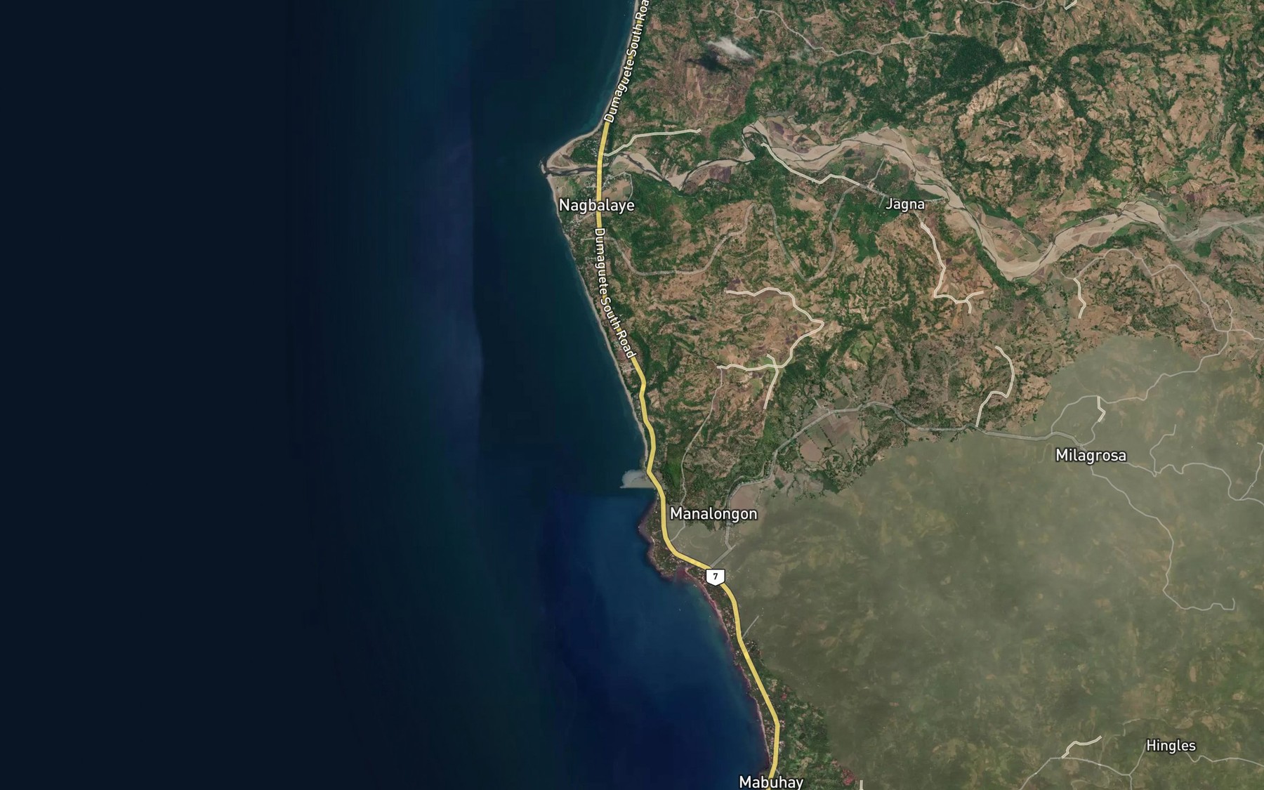 Satellite map of the Lilid Creek
