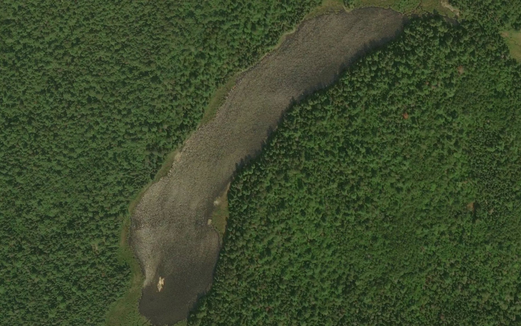 Satellite map of the Beaverpond Lake