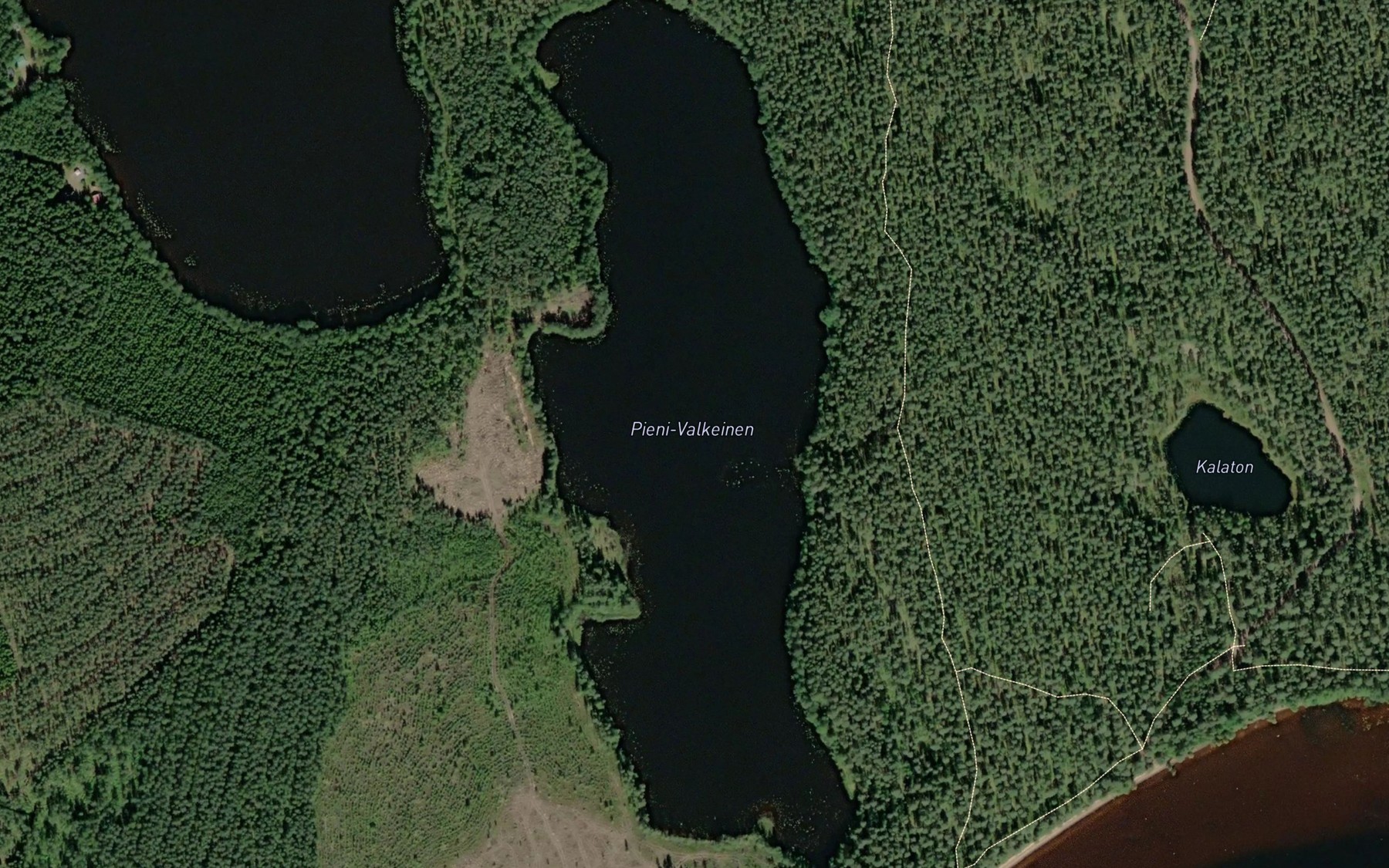 Satellite map of the Pieni-Valkeinen