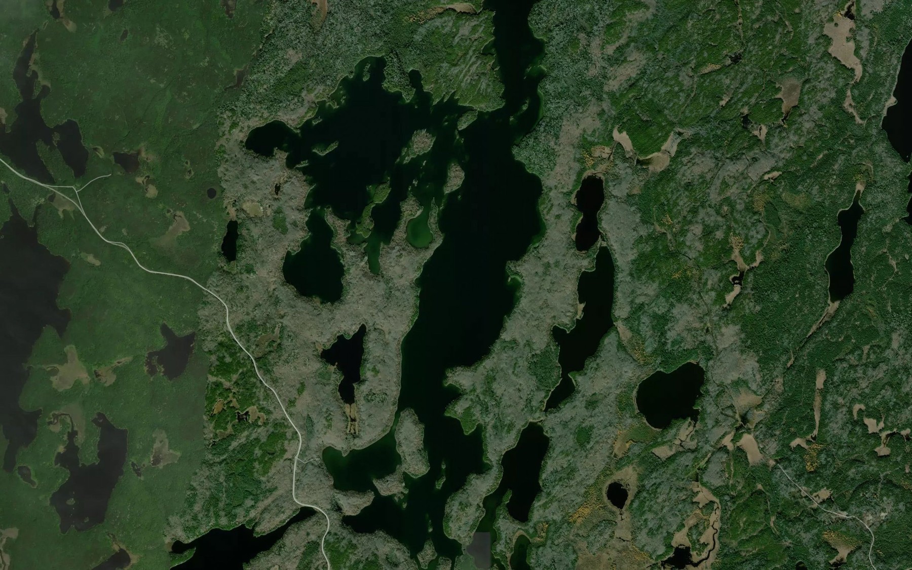Satellite map of the Vista Lake