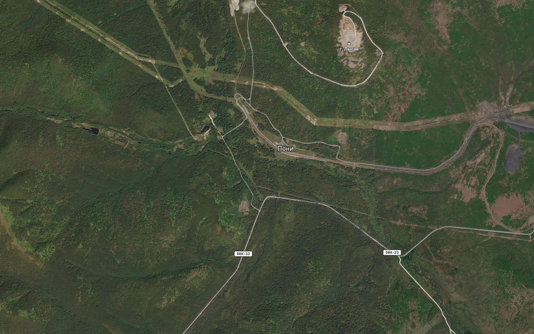 Satellite map of the Poni