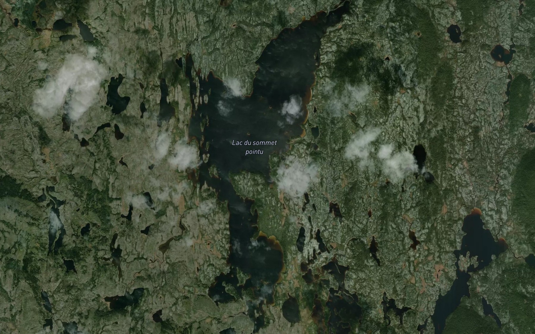 Satellite map of the Lac du Sommet Pointu