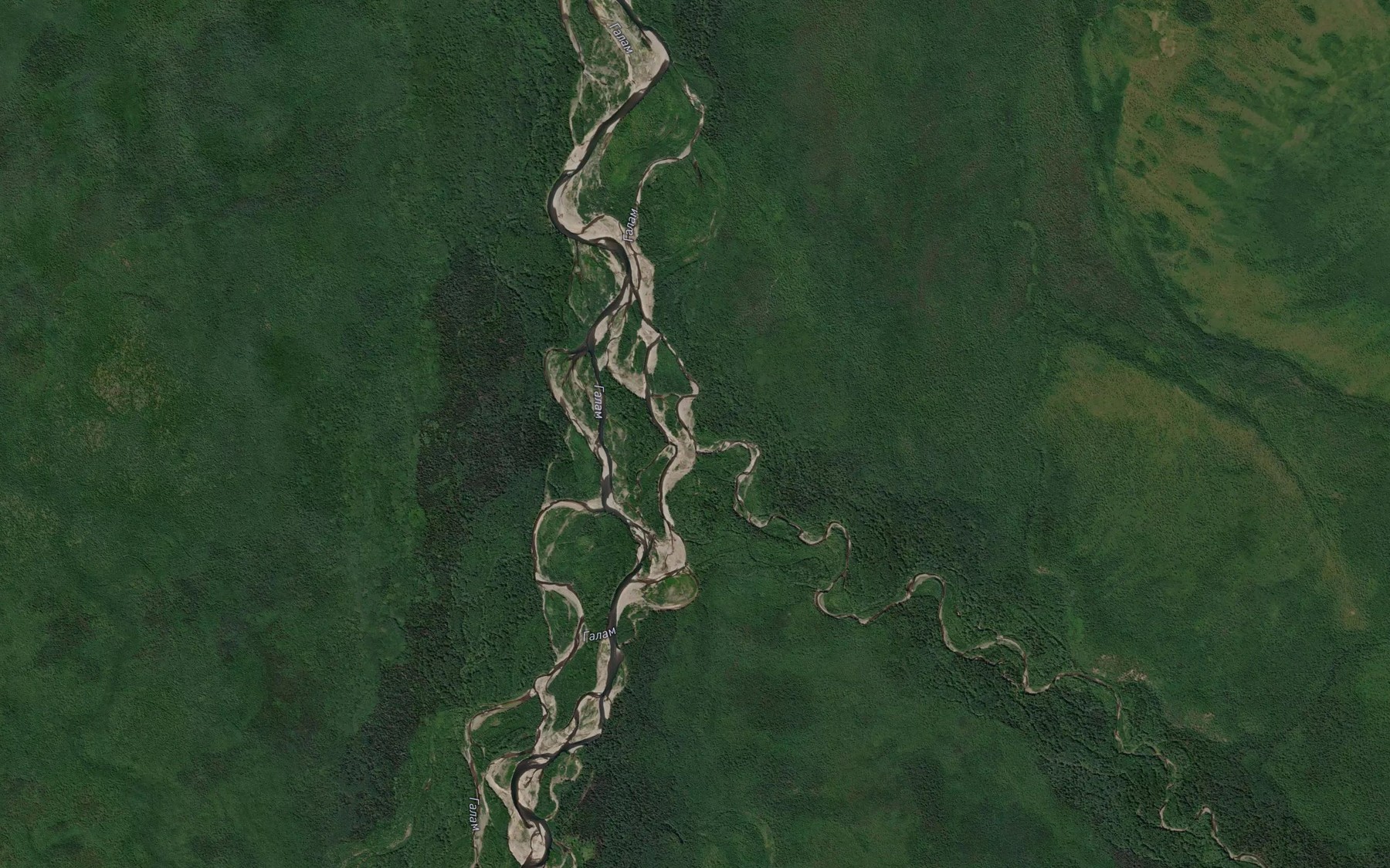 Satellite map of the Lagap