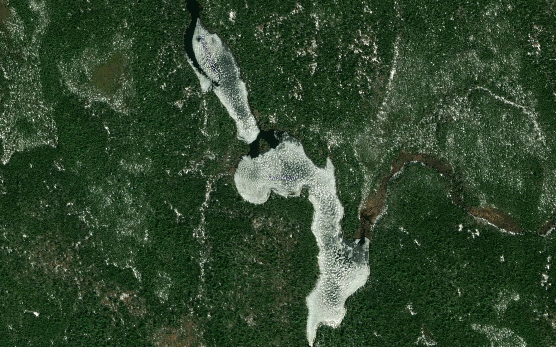 Satellite map of the Lac Najar