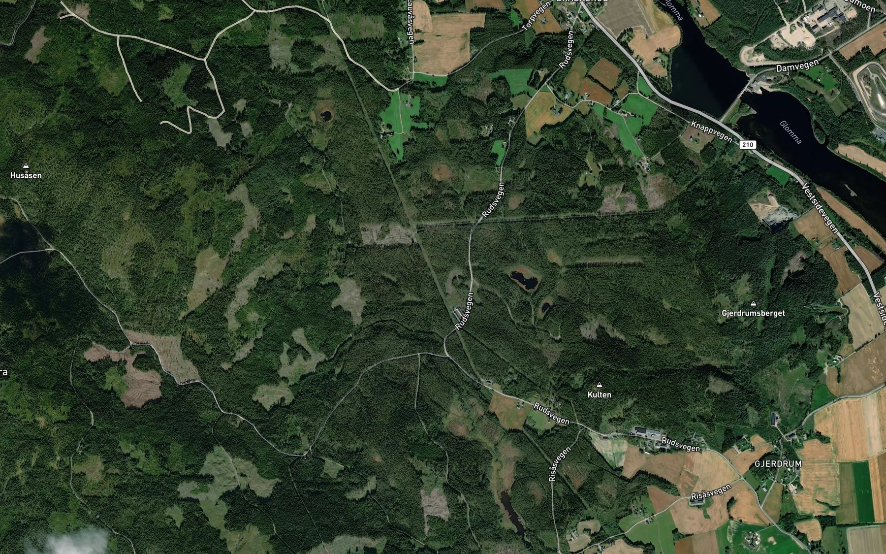 Satellite map of the Igletjennsbekken