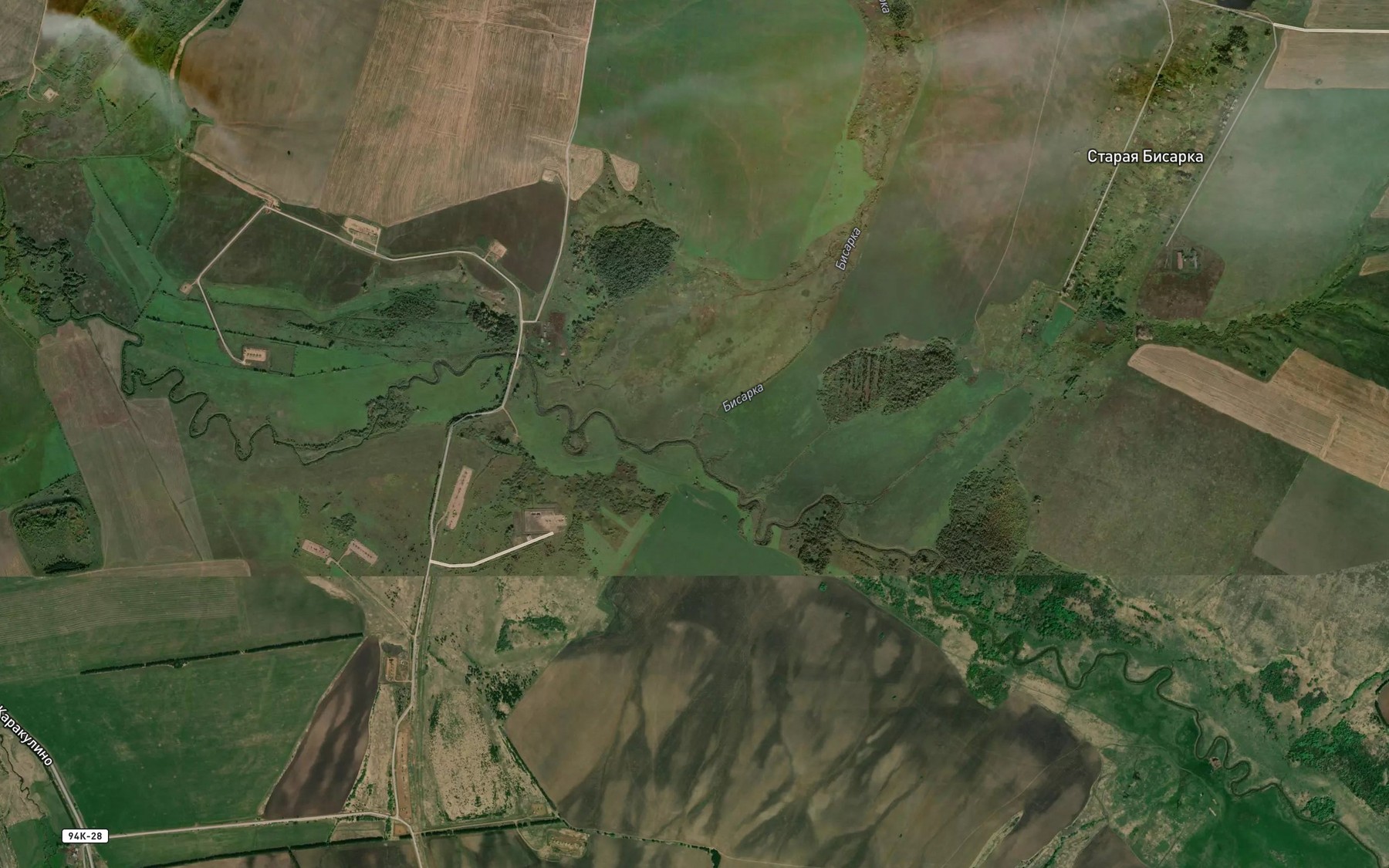 Satellite map of the Bisarka