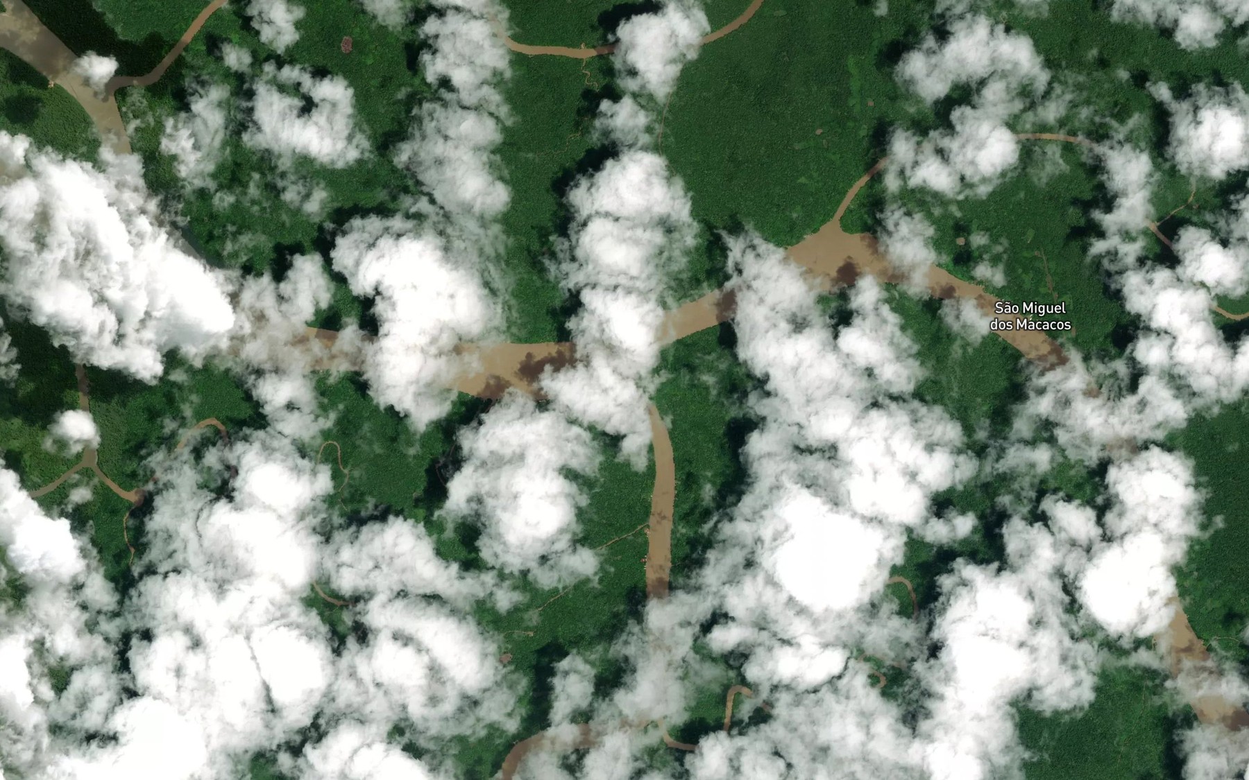 Satellite map of the Furo da Rapariga