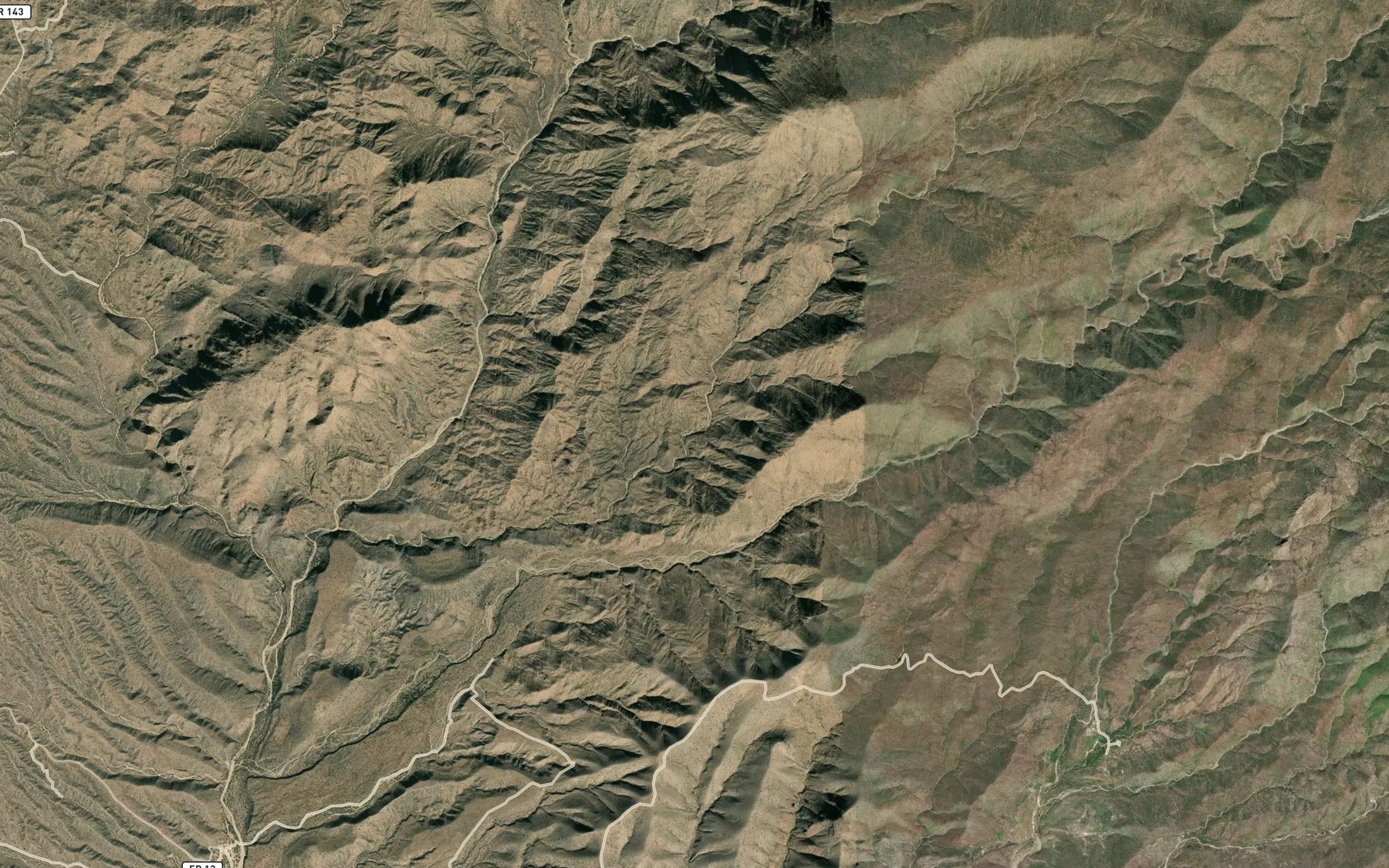 Satellite map of the Wata Spring