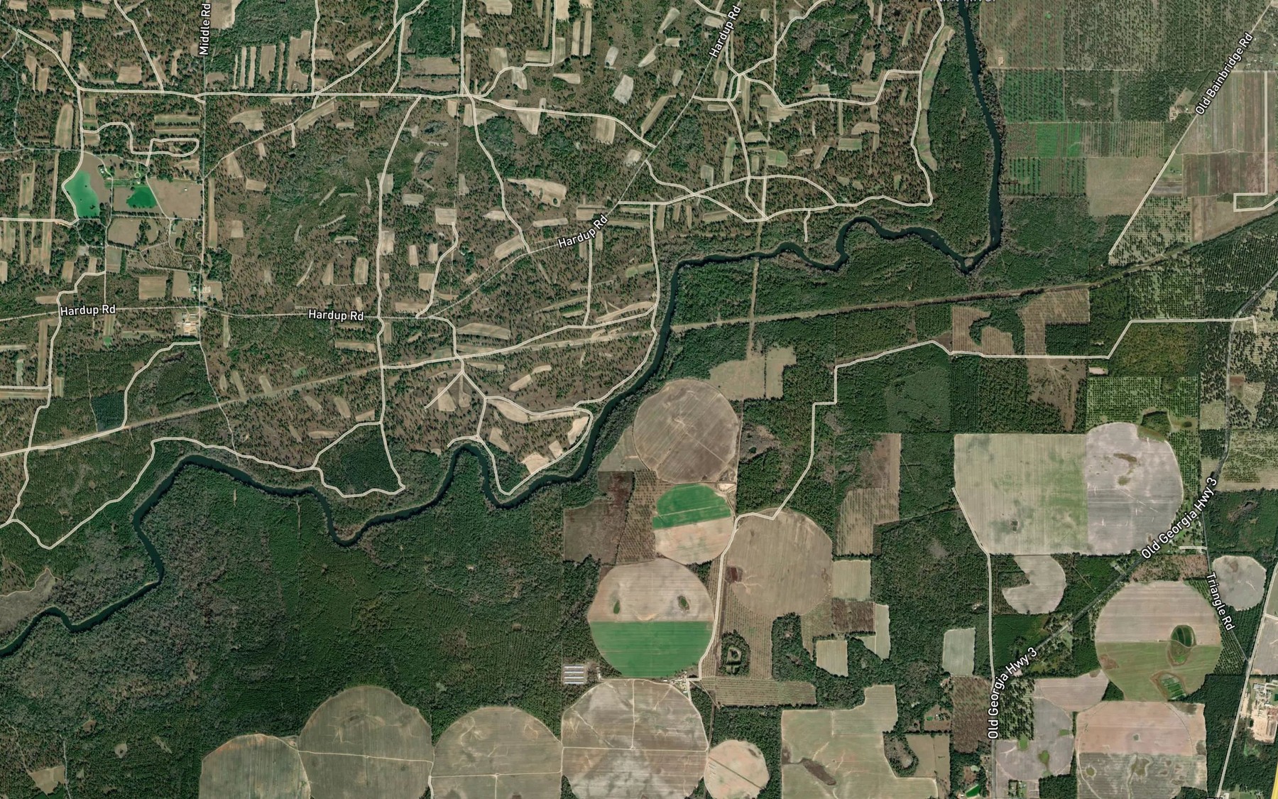 Satellite map of the Culpepper Spring