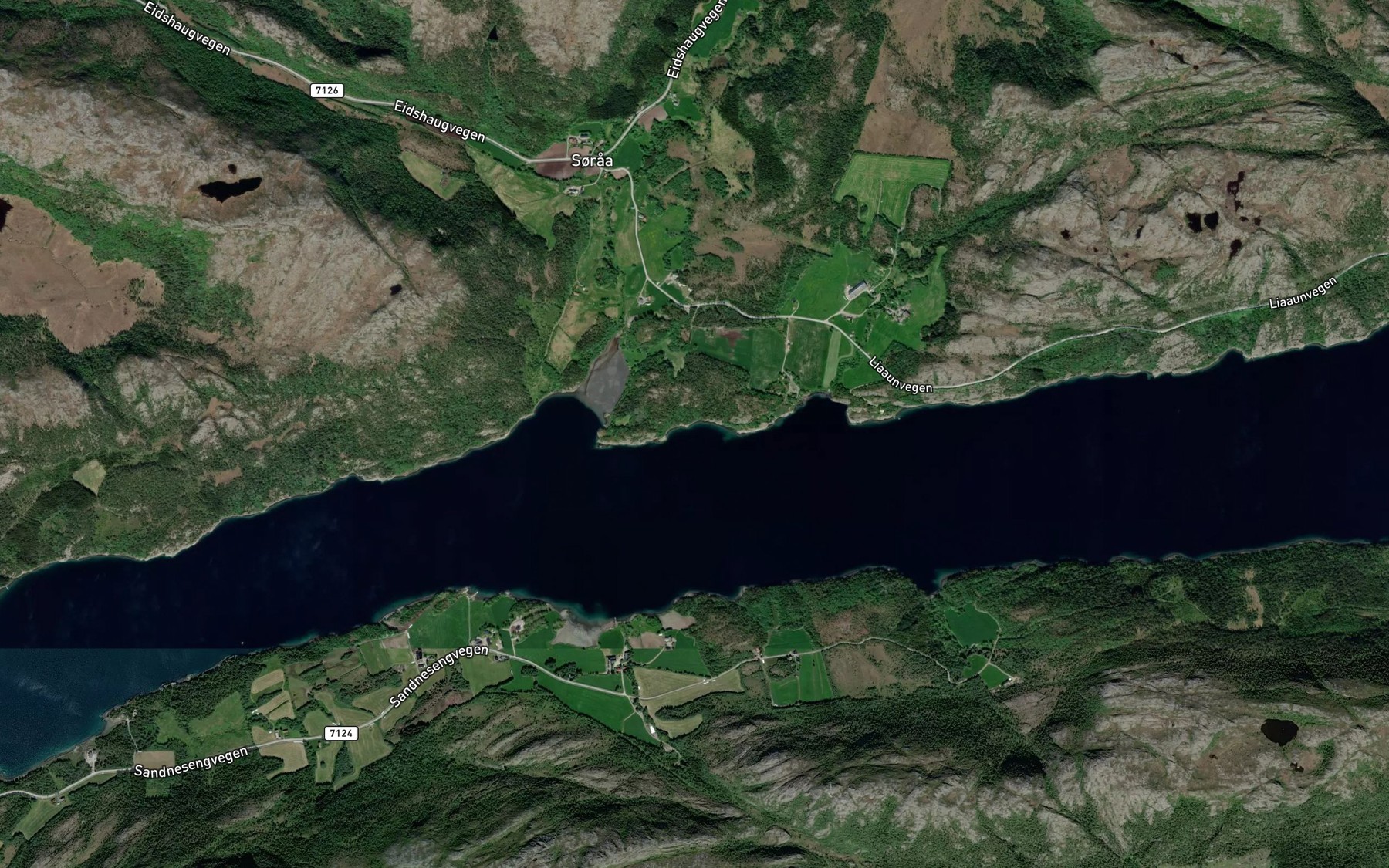 Satellite map of the Smavikern