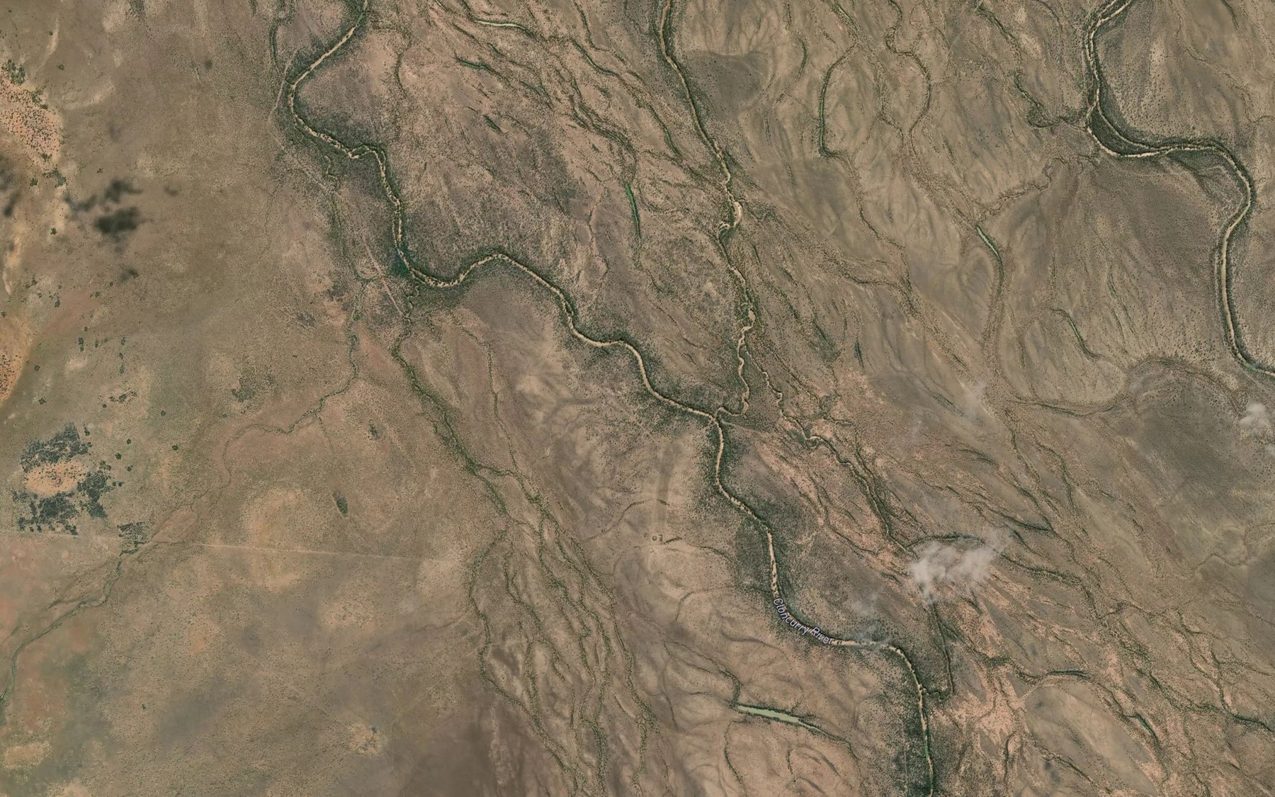 Satellite map of the Forty Mile Creek