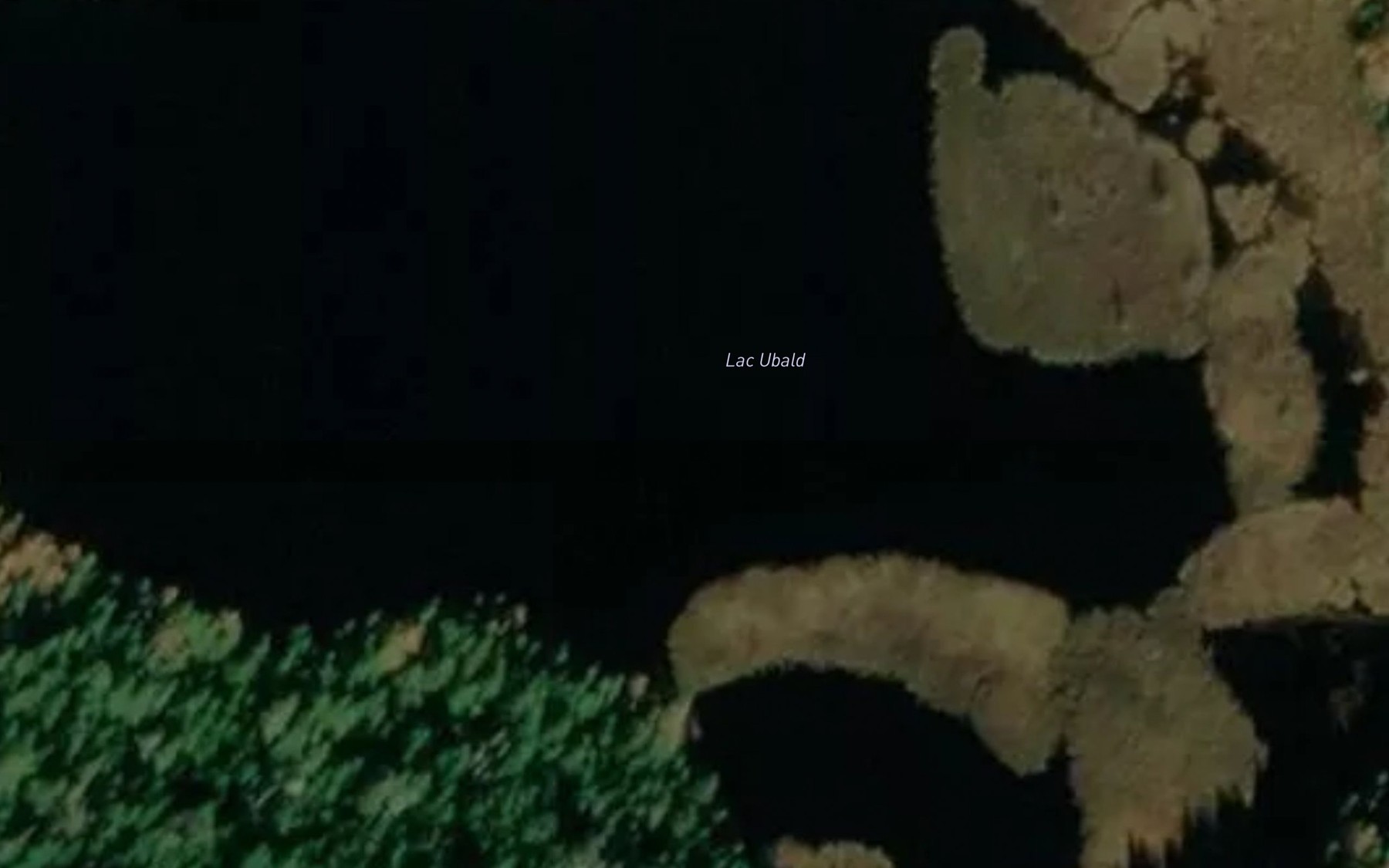 Satellite map of the Lac Ubald