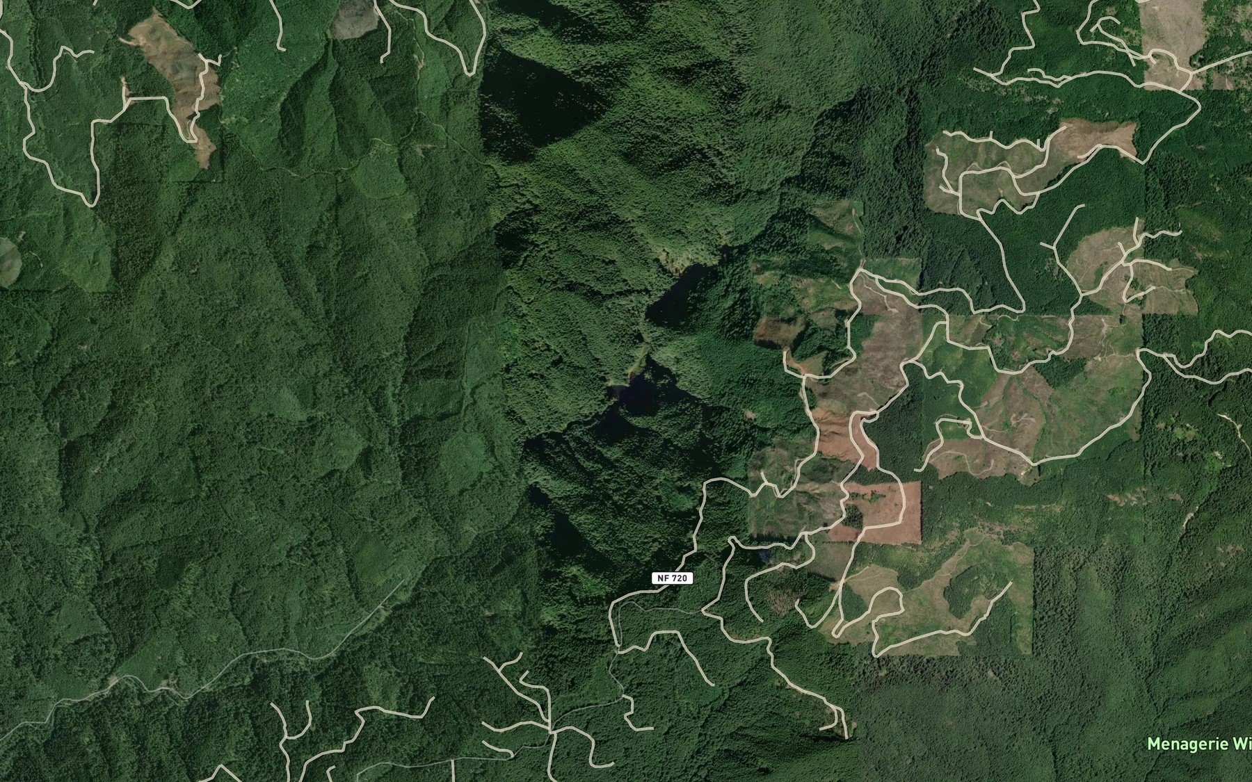 Satellite map of the Moose Lake