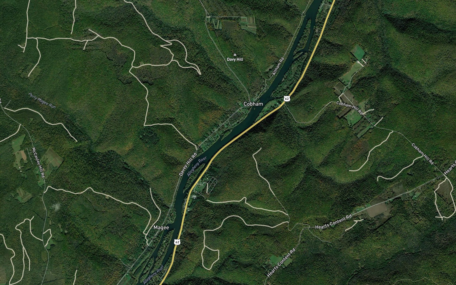 Satellite map of the Shanley Eddy