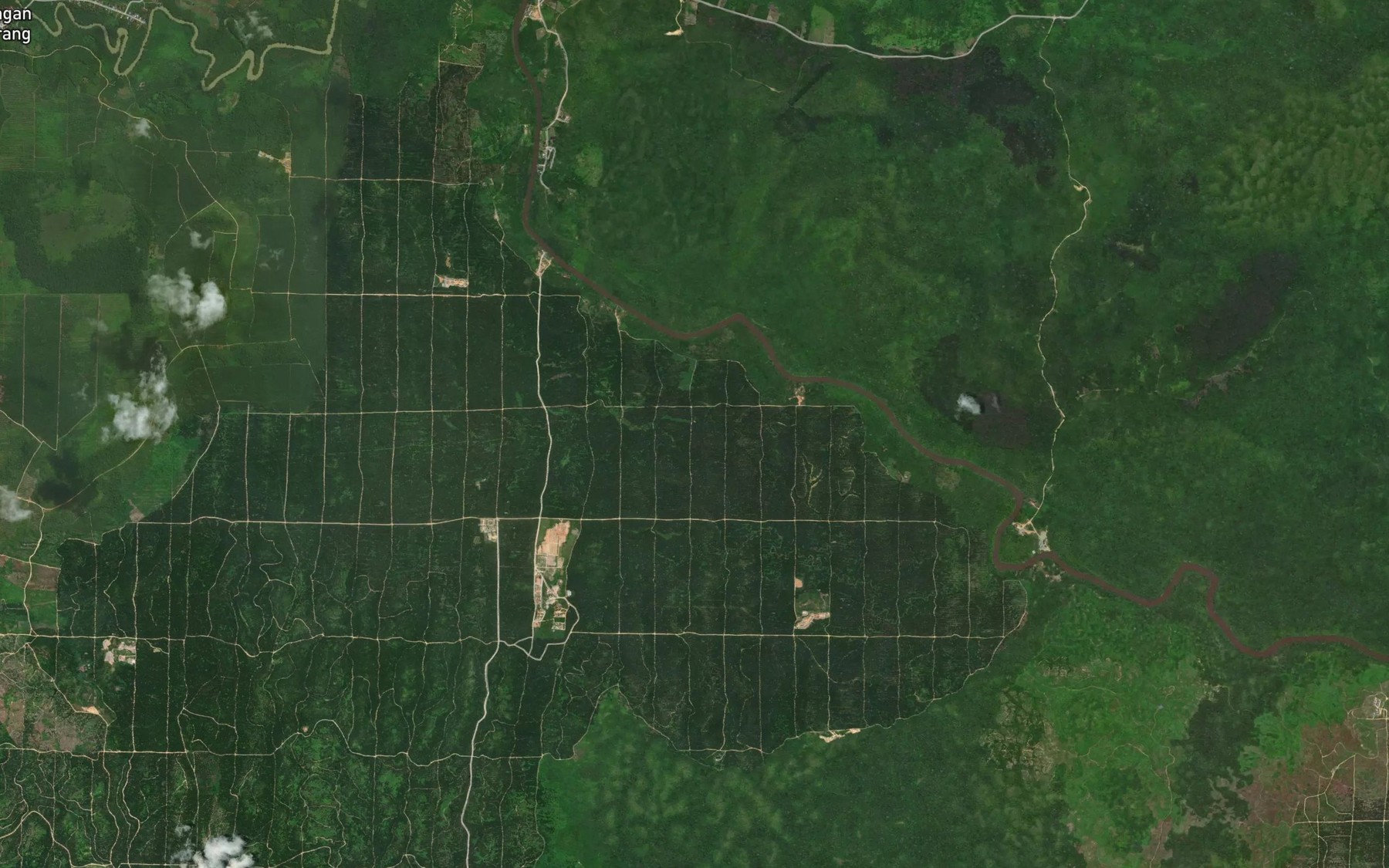 Satellite map of the Sungai Bangka