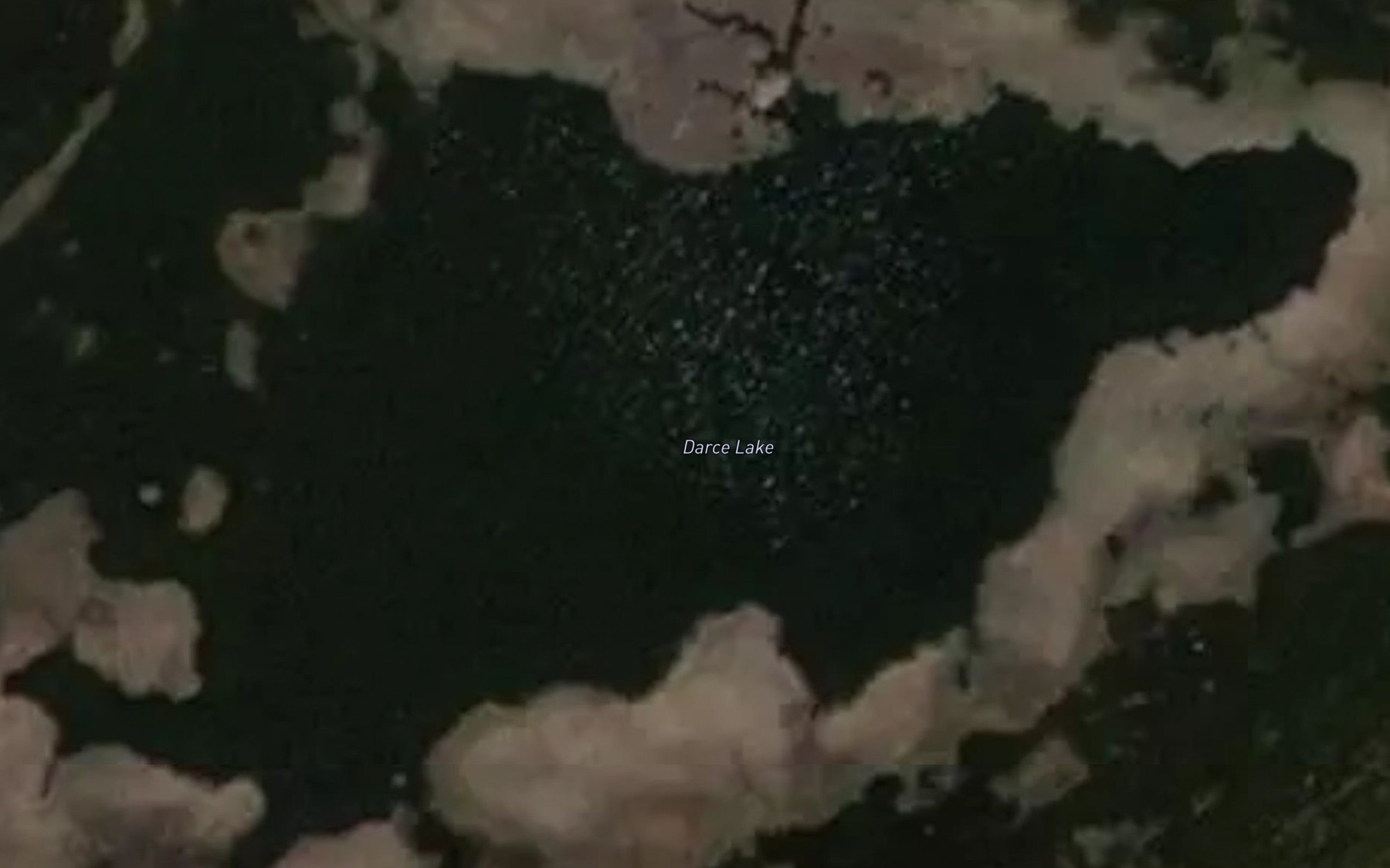 Satellite map of the Darce Lake