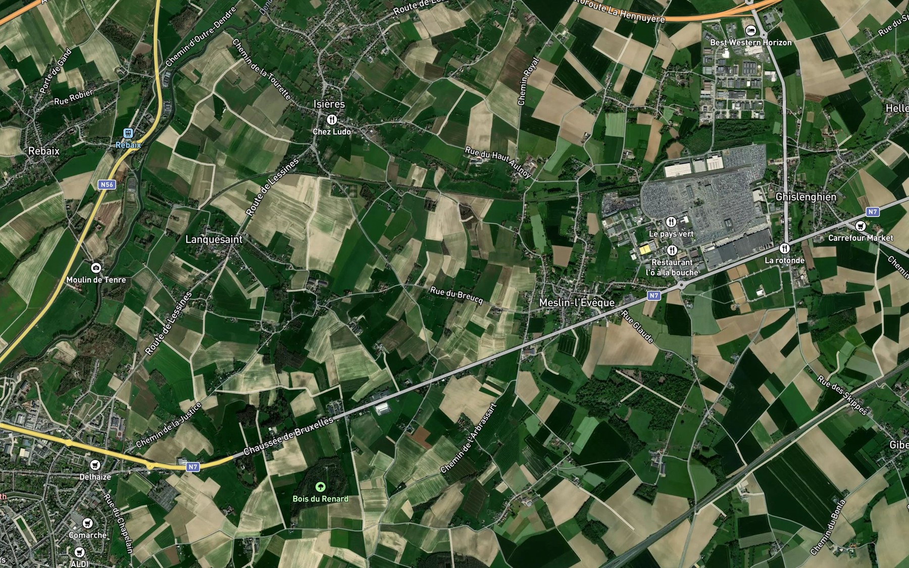 Satellite map of the Rieu Herimetz