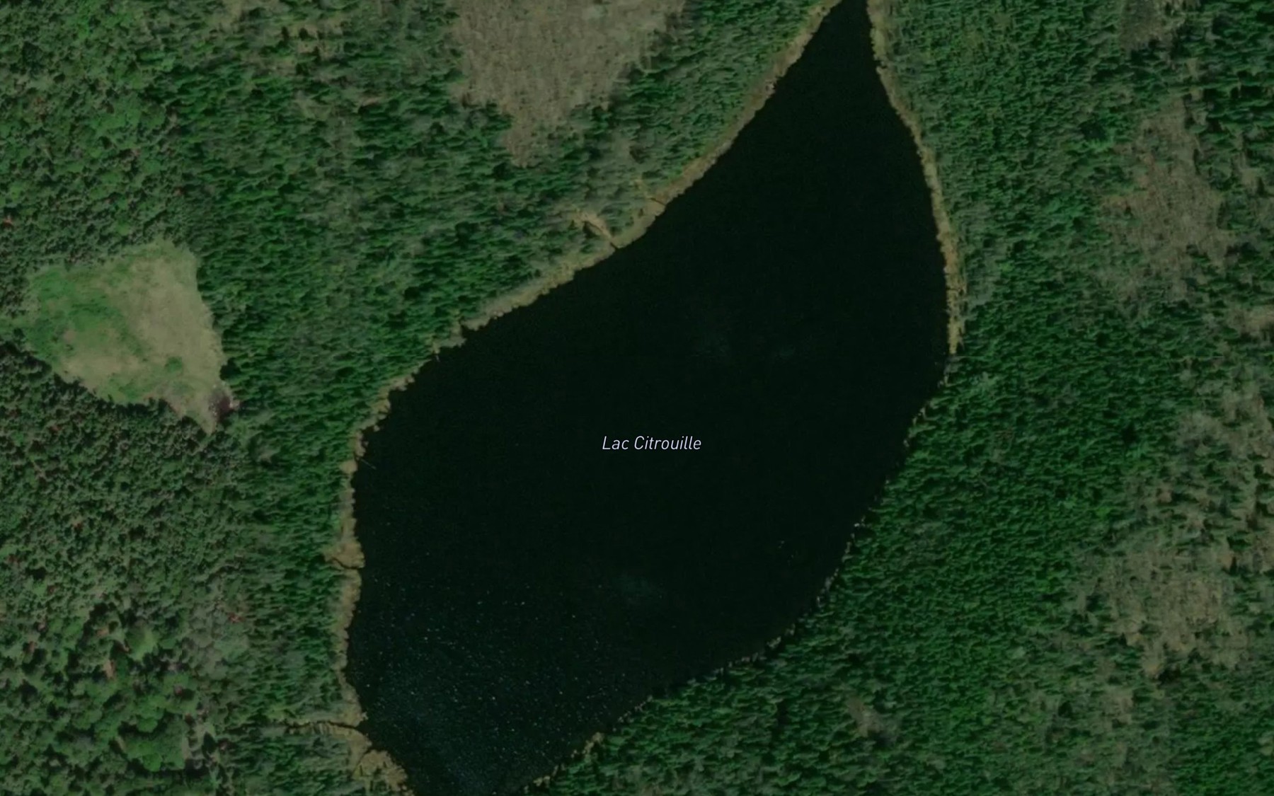 Satellite map of the Lac Citrouille