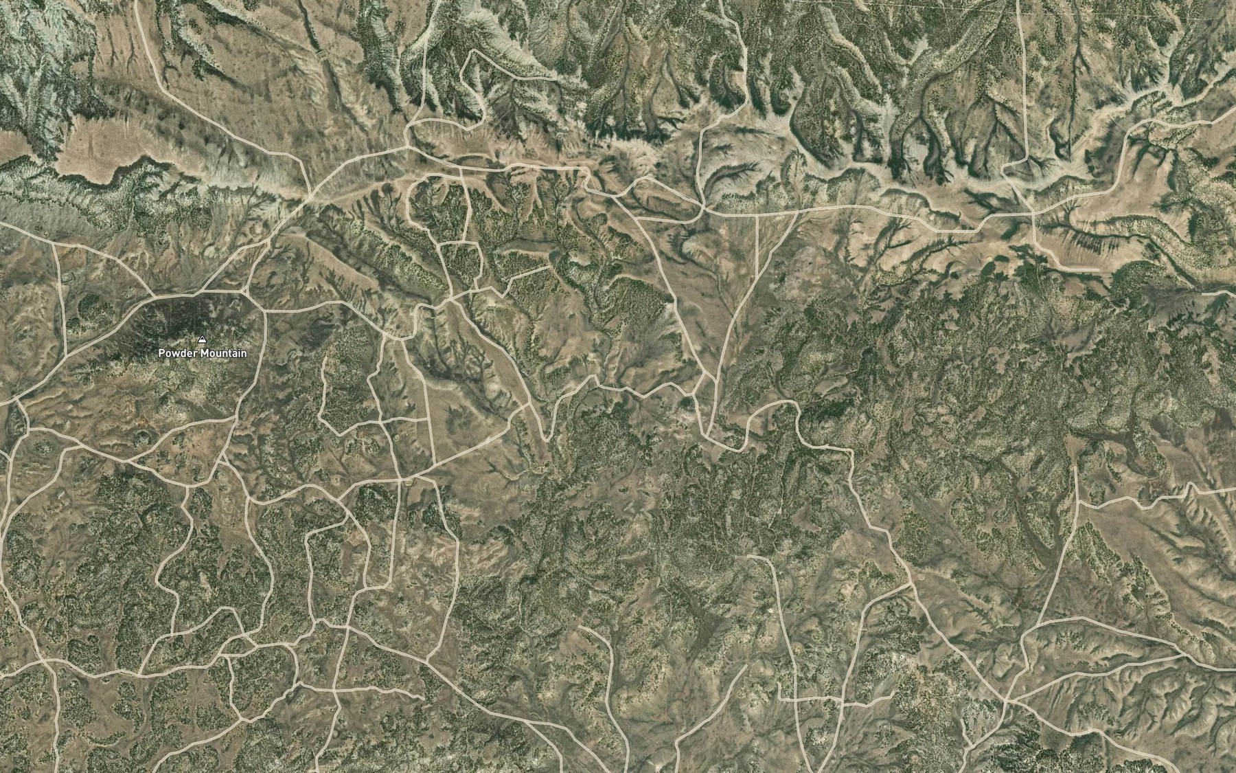 Satellite map of the Two Draw Reservoir
