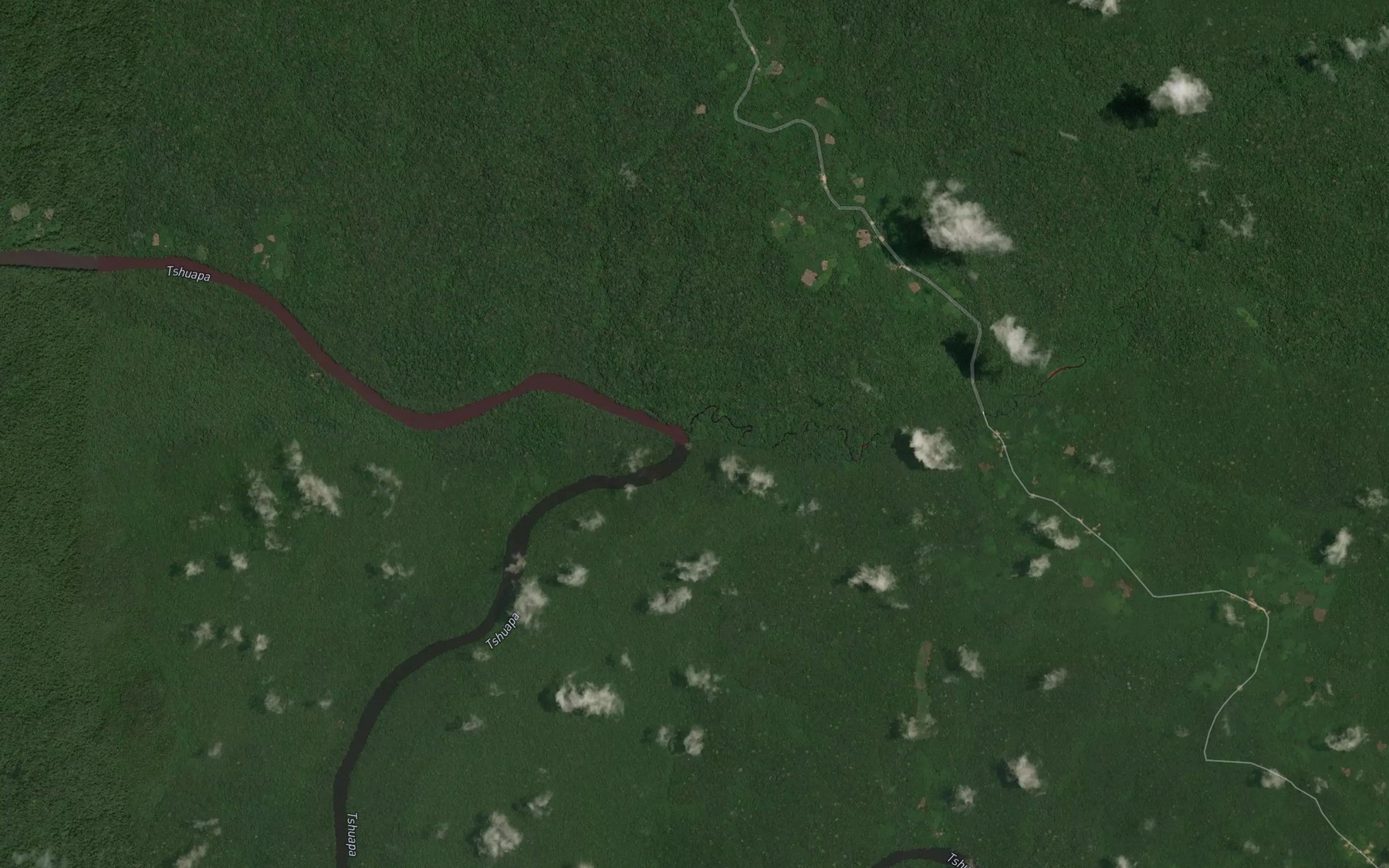 Satellite map of the Lua