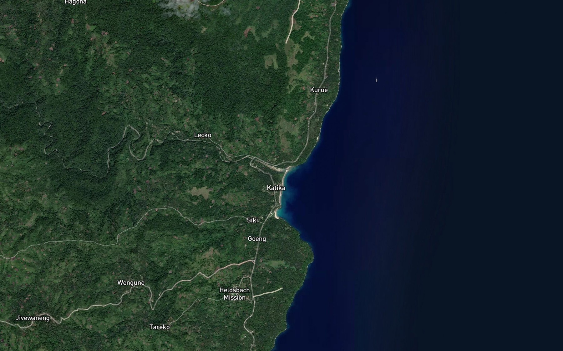 Satellite map of the Song River