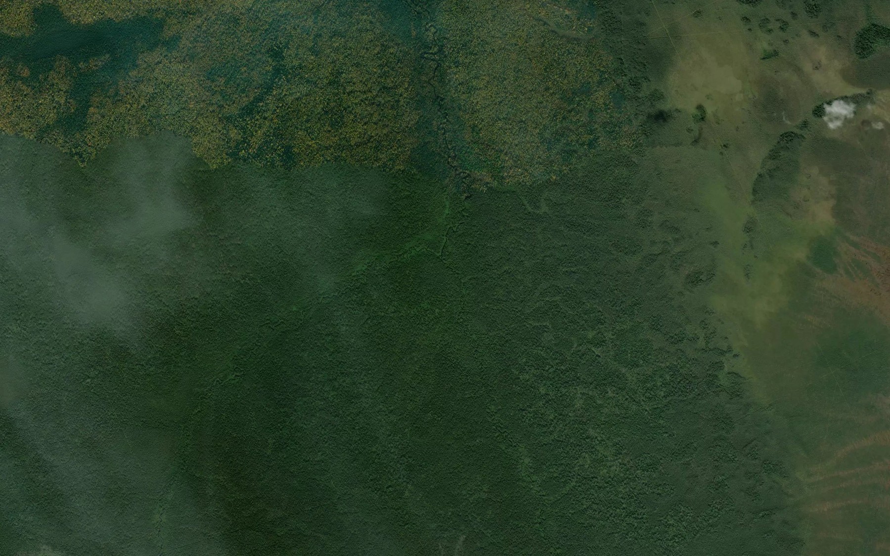 Satellite map of the Malyy Tegus