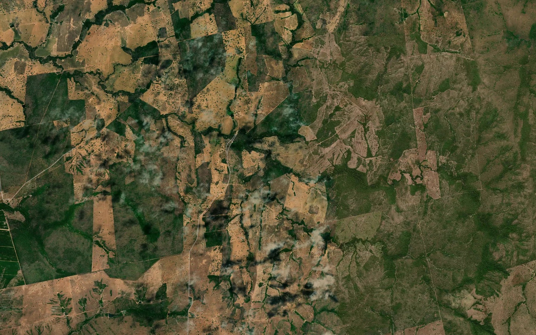 Satellite map of the Corrego Serrinha