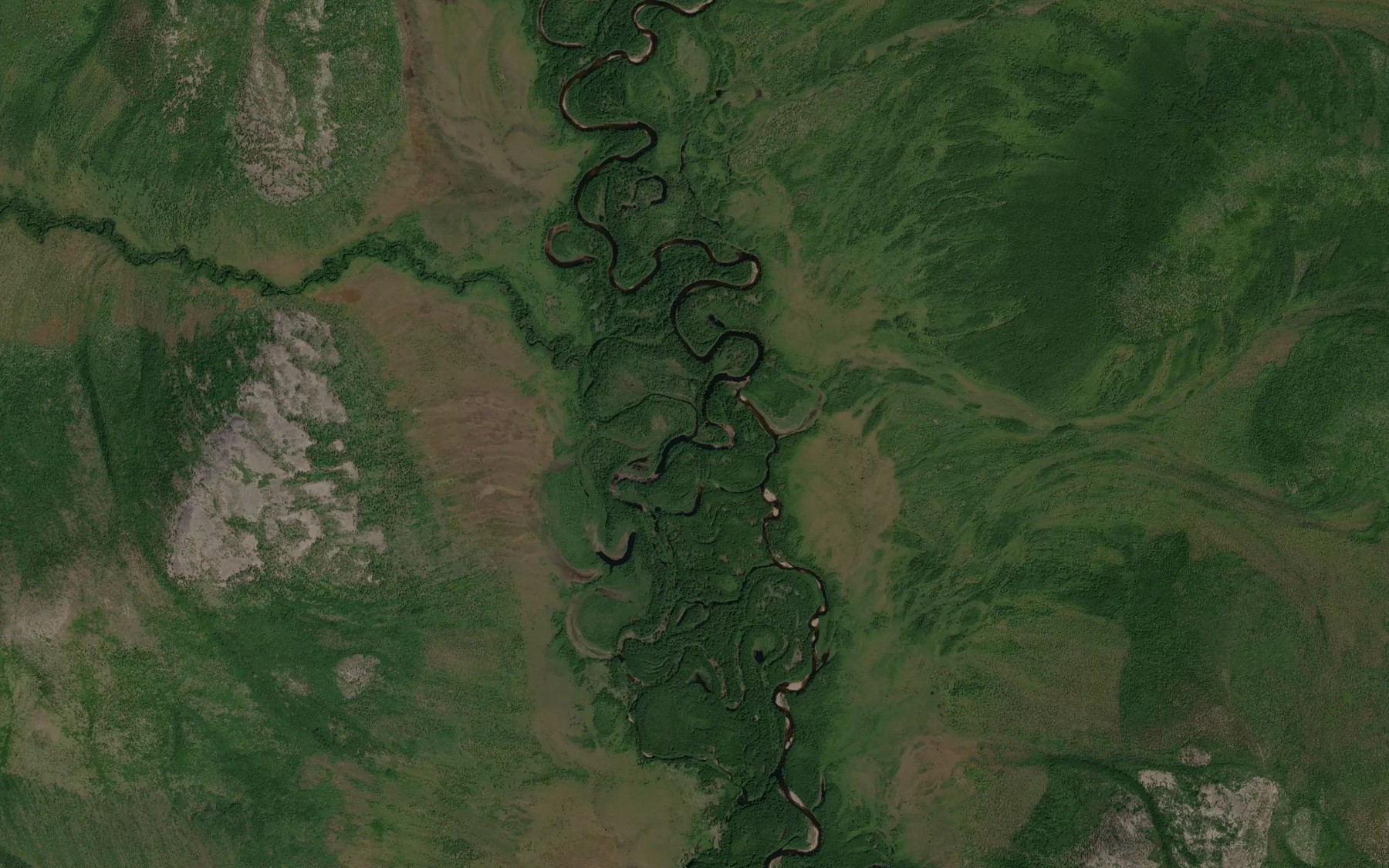 Satellite map of the Mar-Kyuyel'