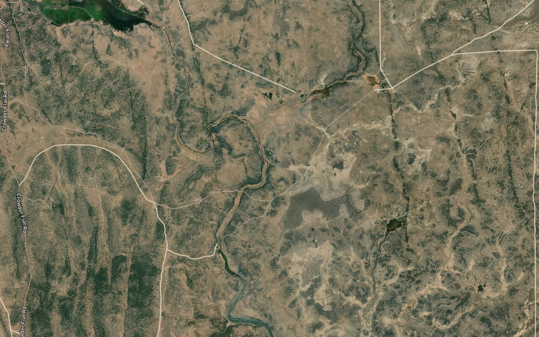 Satellite map of the Logan Slough