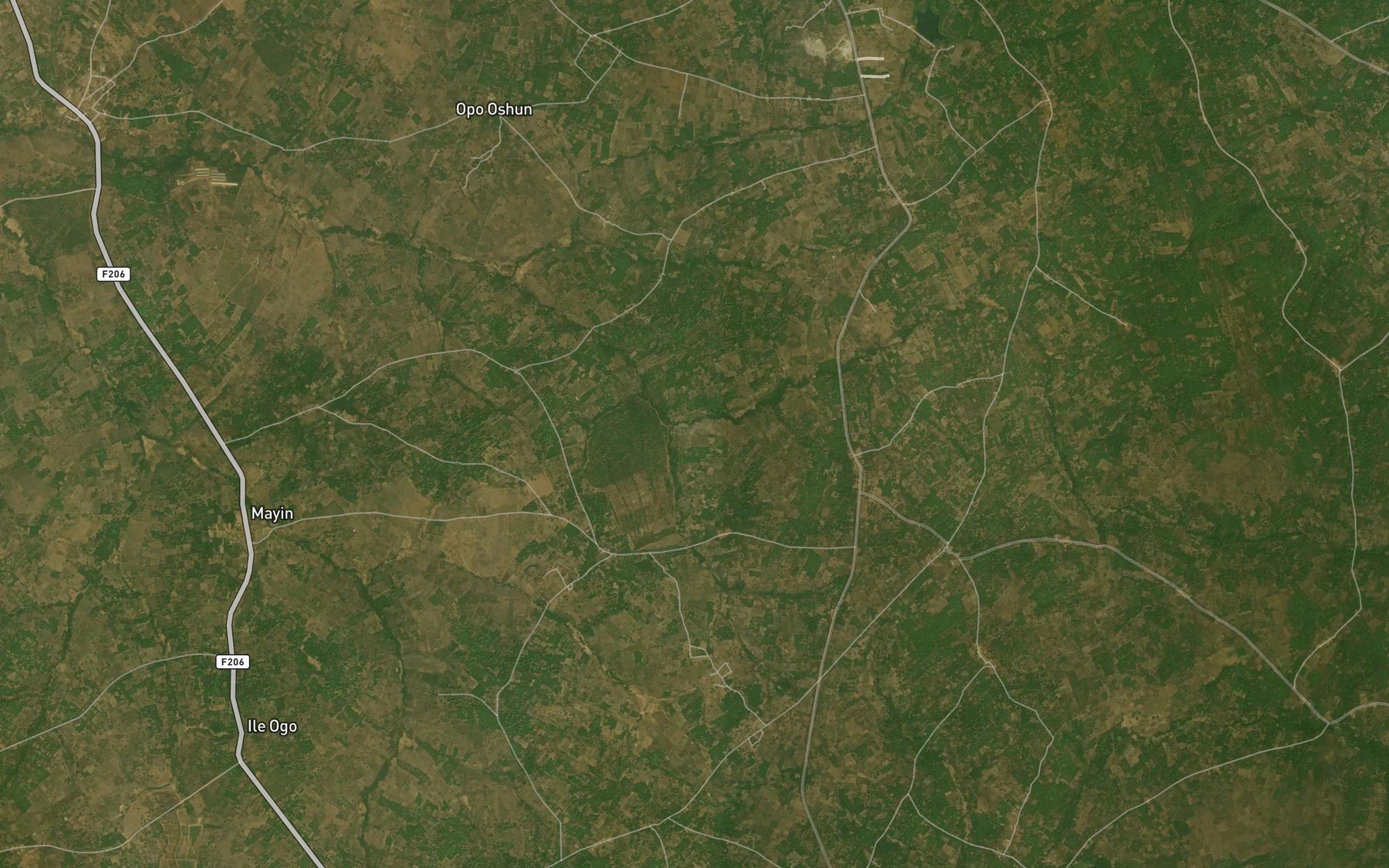 Satellite map of the River Oje Eletun