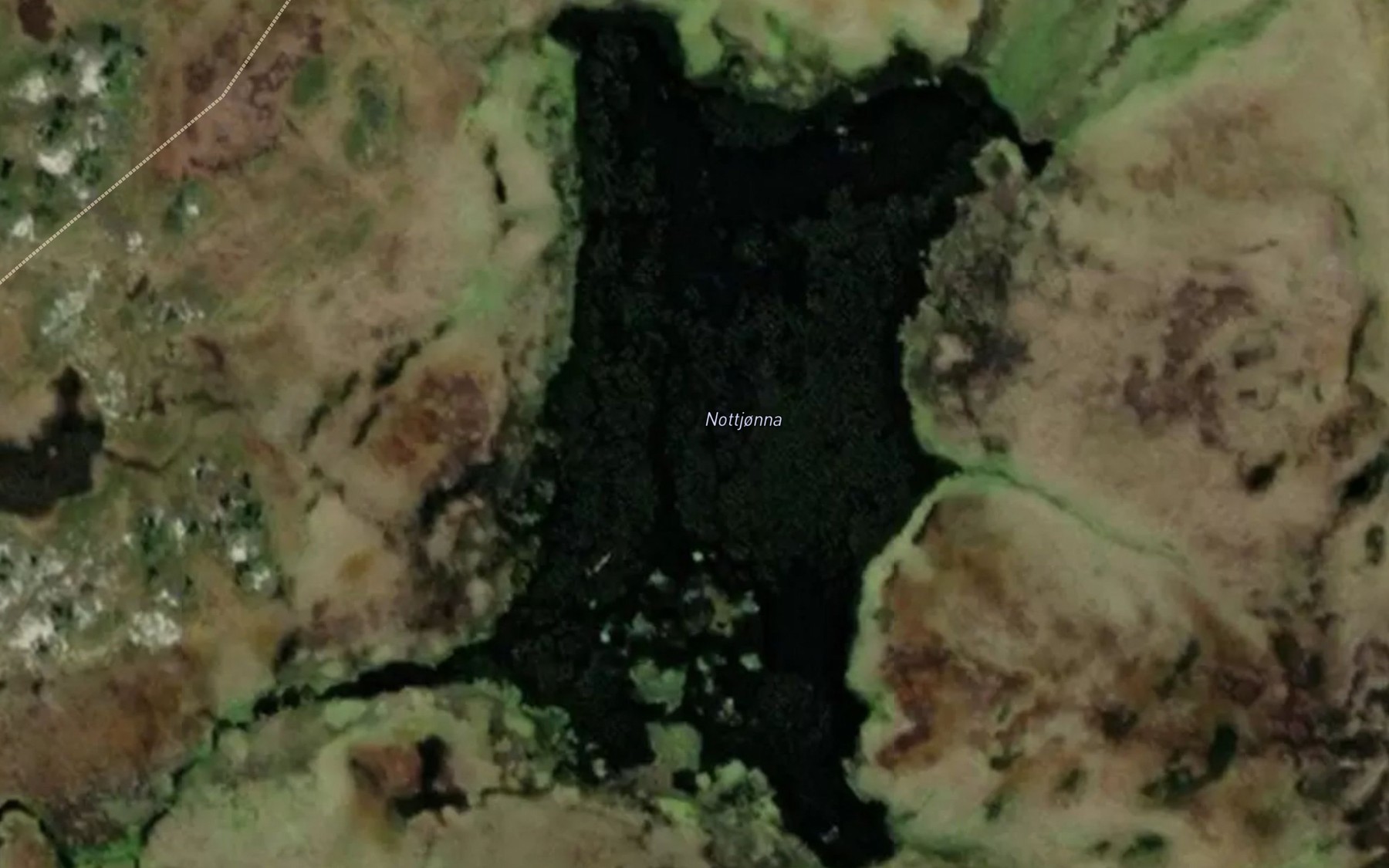 Satellite map of the Nottjorna