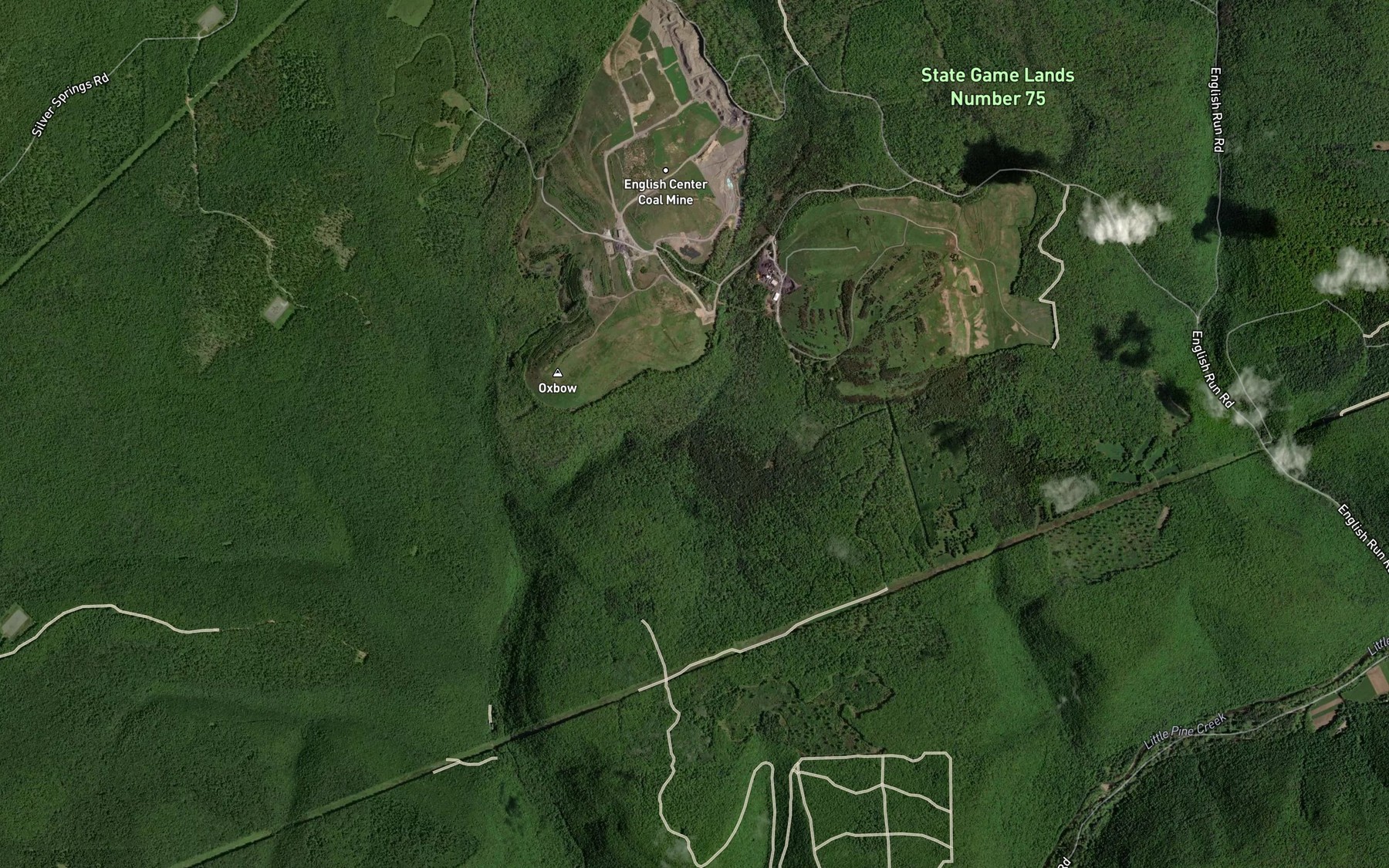 Satellite map of the Jack Cammals Camp Run
