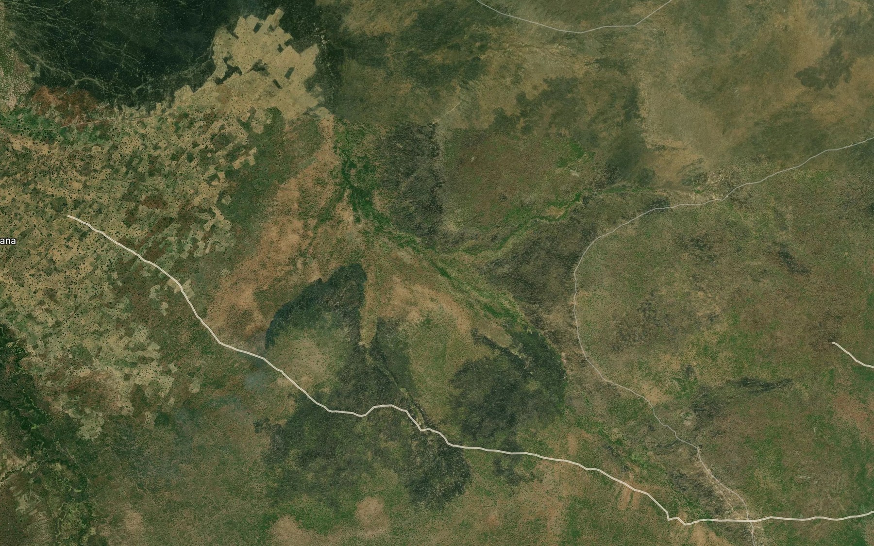 Satellite map of the Rafin Malakwaya