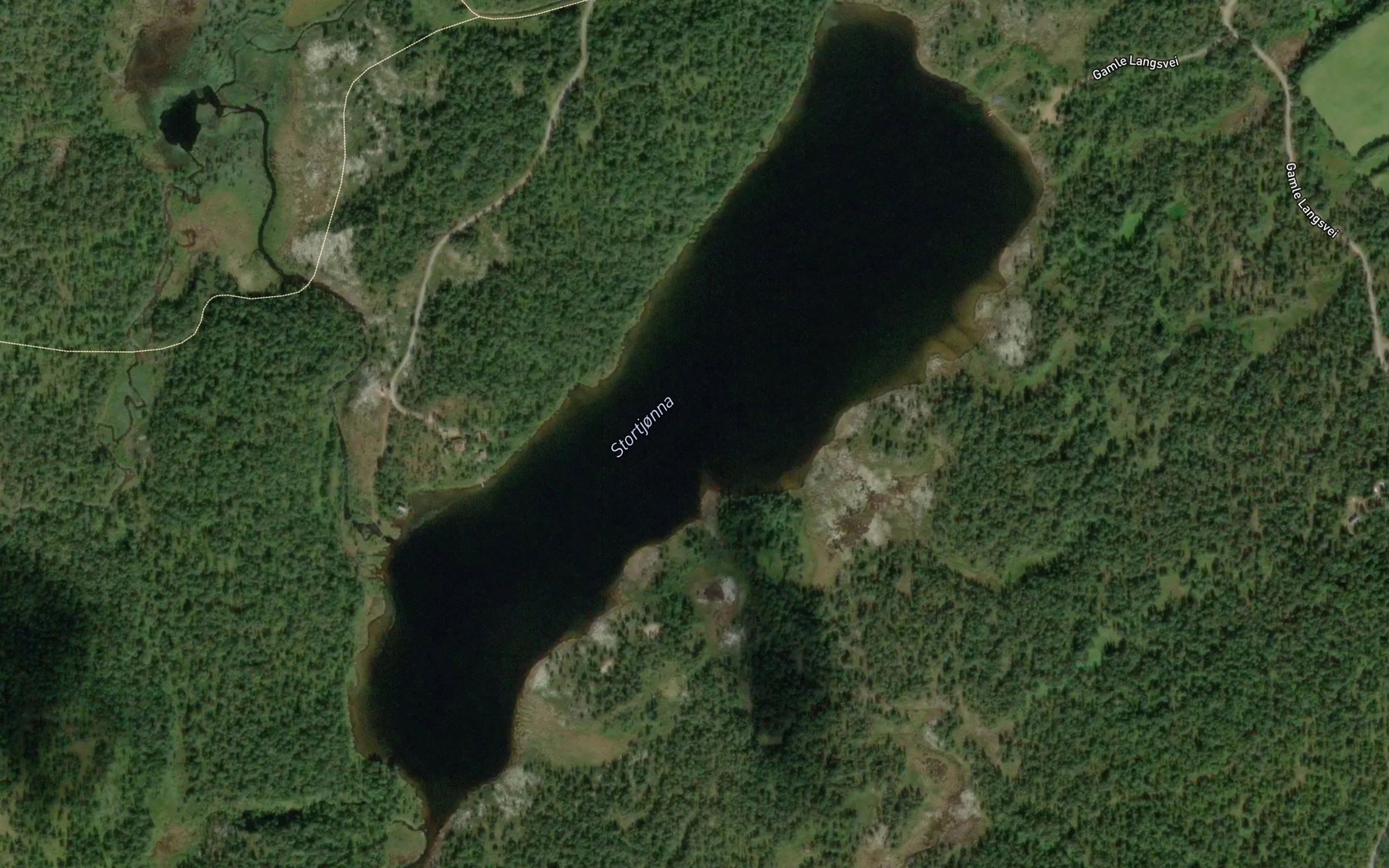 Satellite map of the Stortjorna