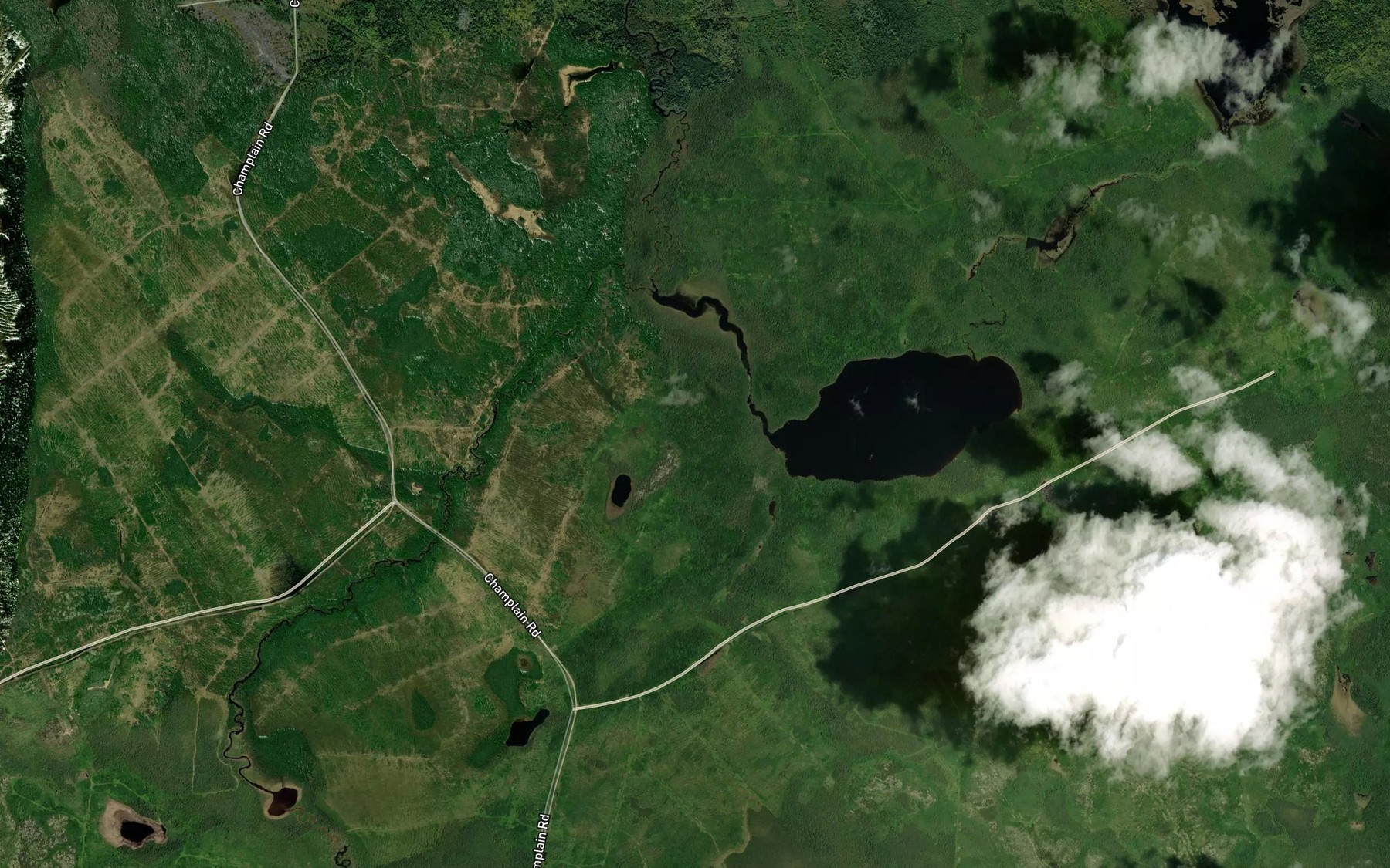 Satellite map of the Graham Creek