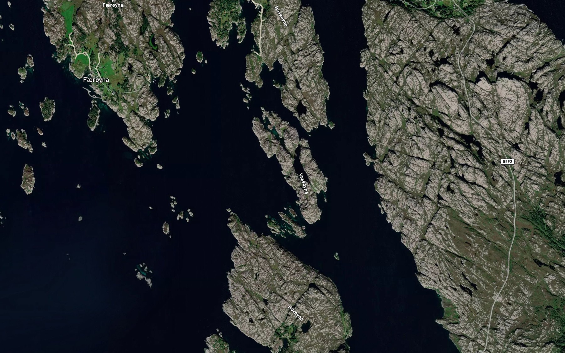 Satellite map of the Jordavika