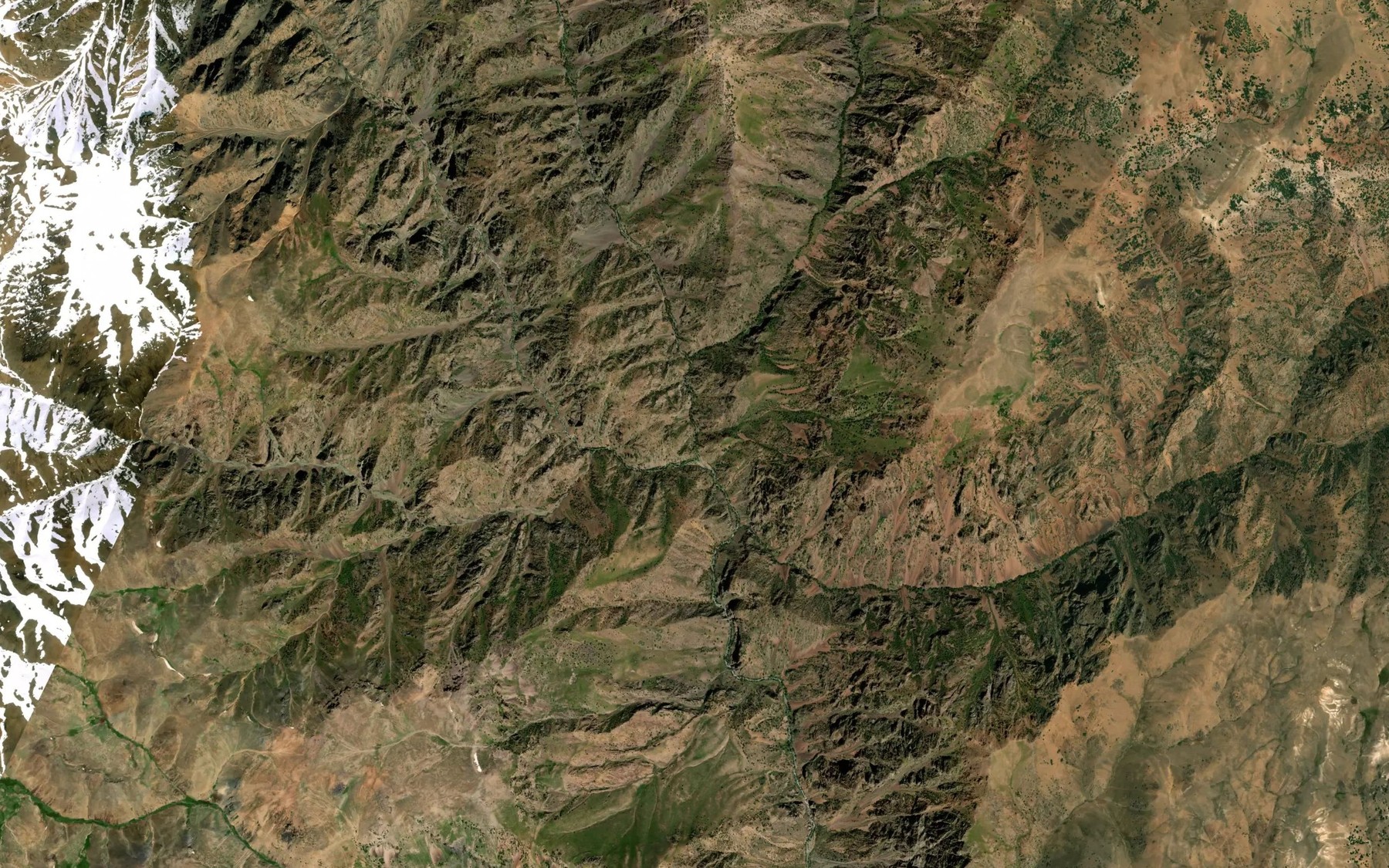 Satellite map of the Kara-Archa-Say