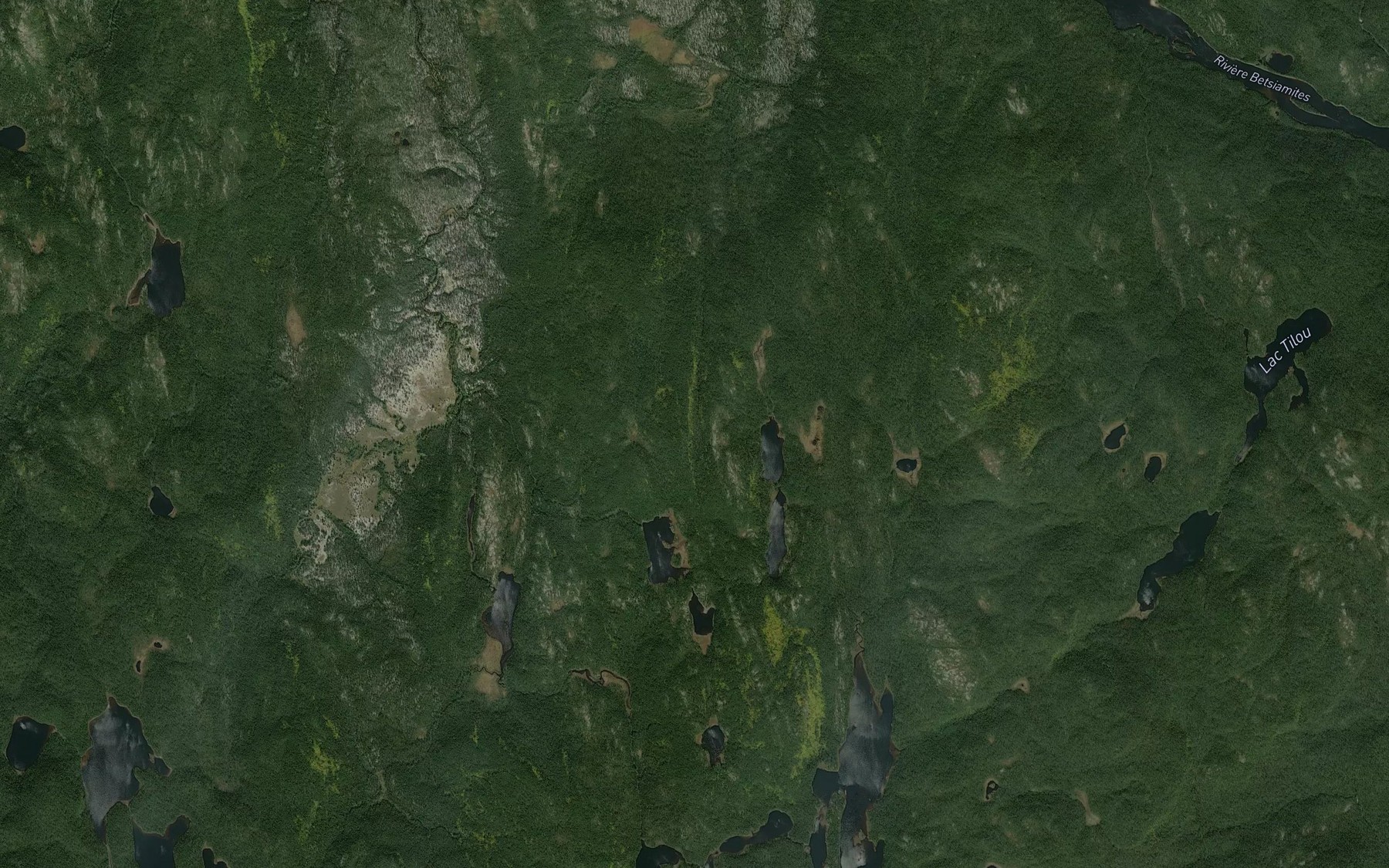 Satellite map of the Lacs des Argentins