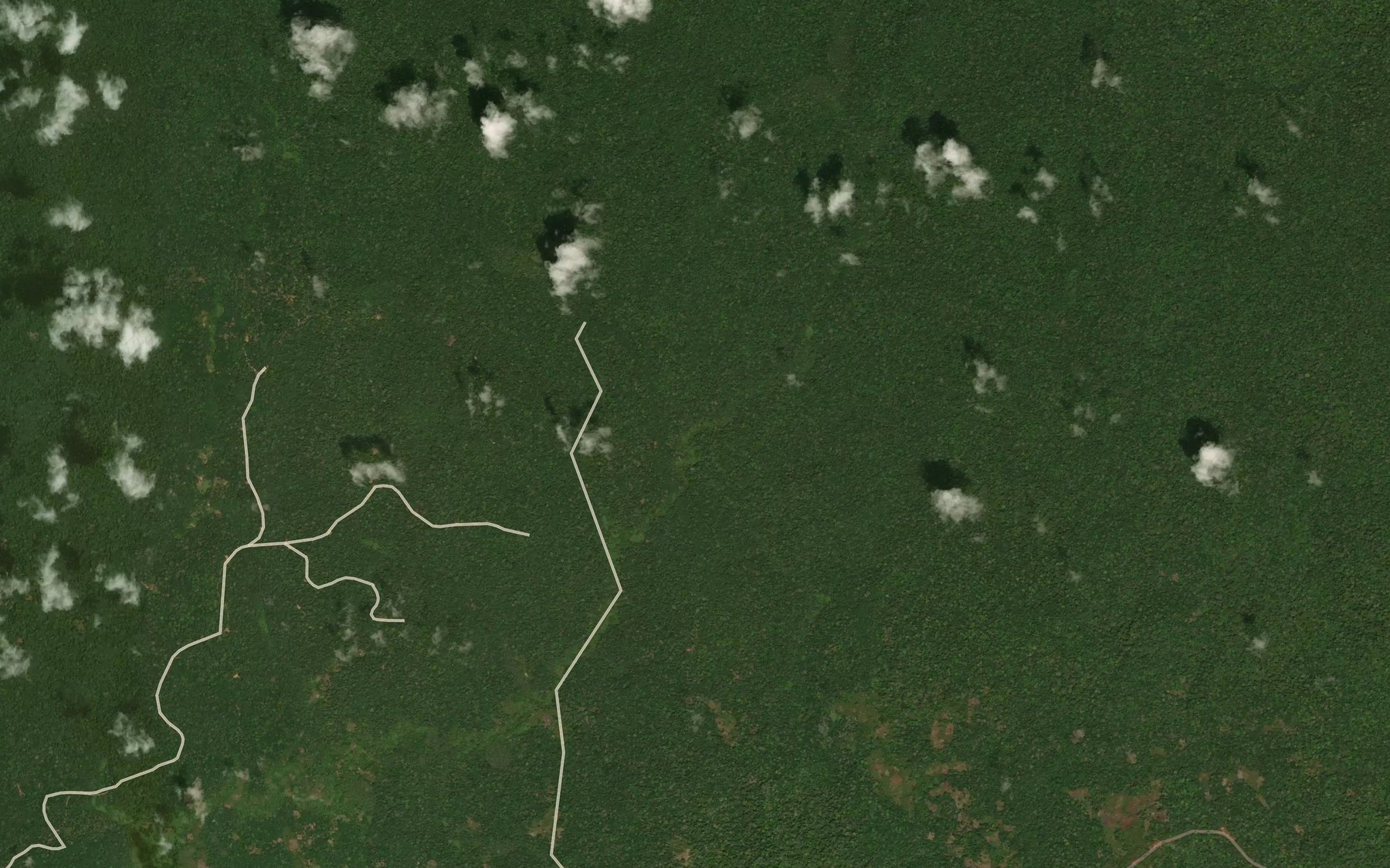 Satellite map of the Menziong