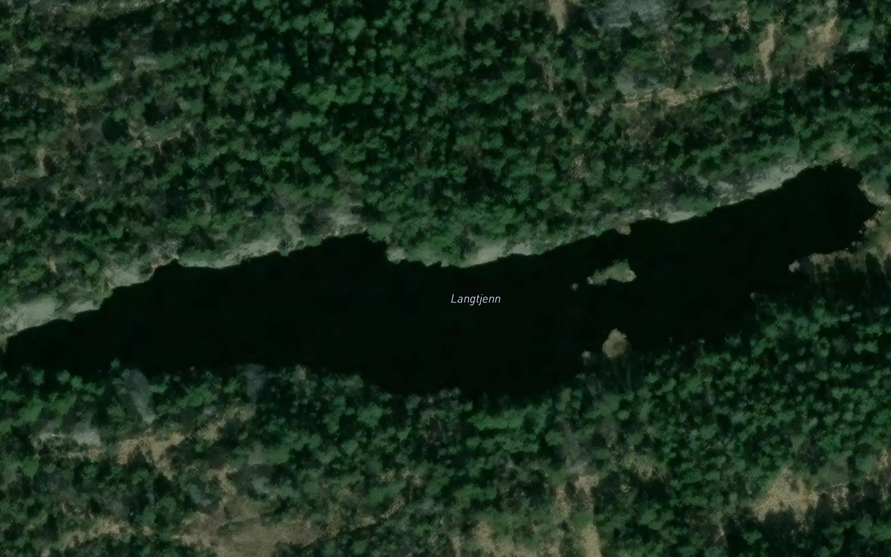 Satellite map of the Langtjenn