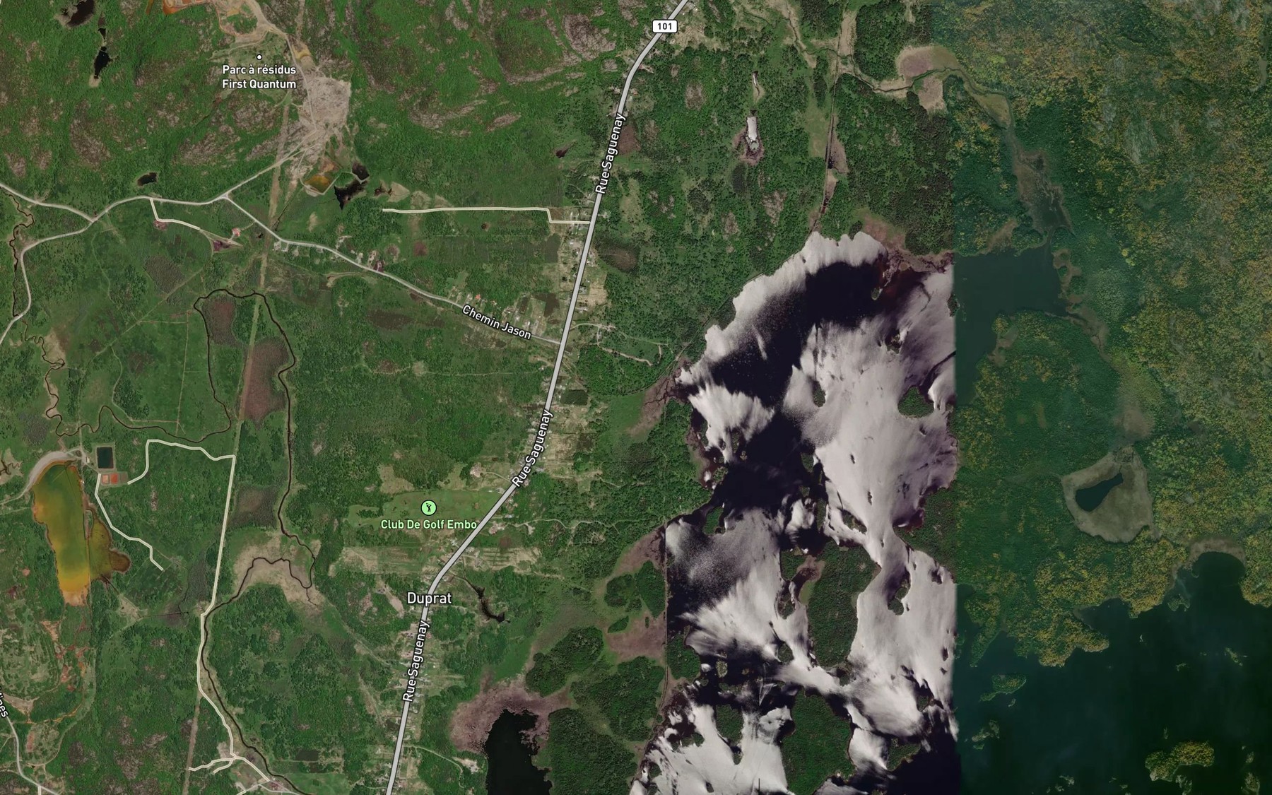 Satellite map of the Cours d'eau Pare