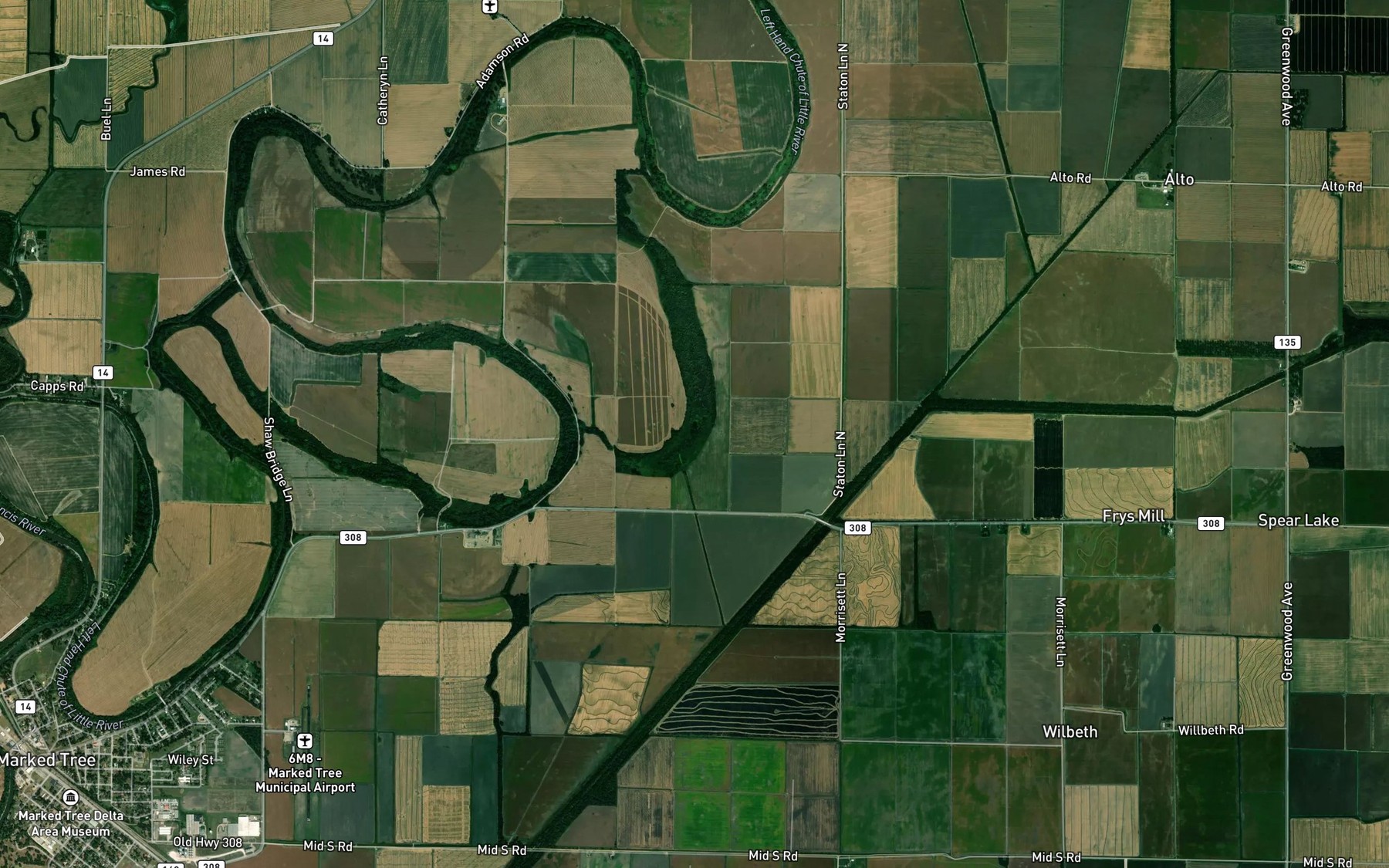 Satellite map of the Ditch Number 48