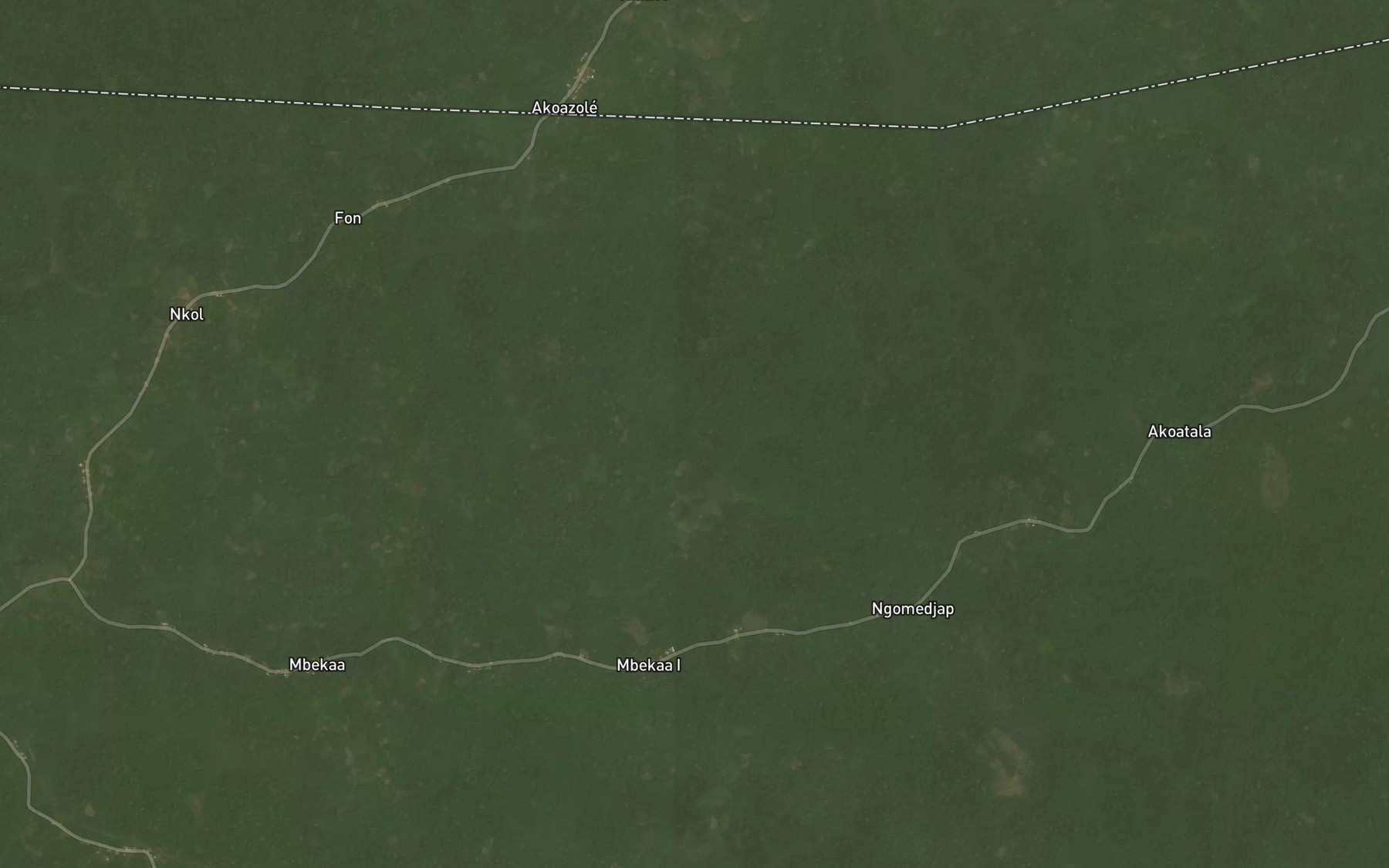 Satellite map of the Osoe Ndjounga