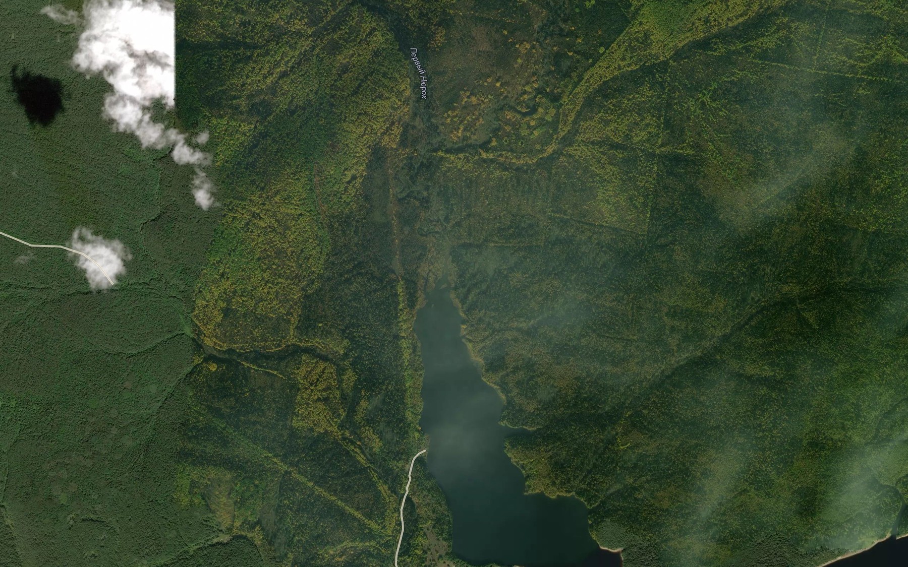 Satellite map of the Nyur