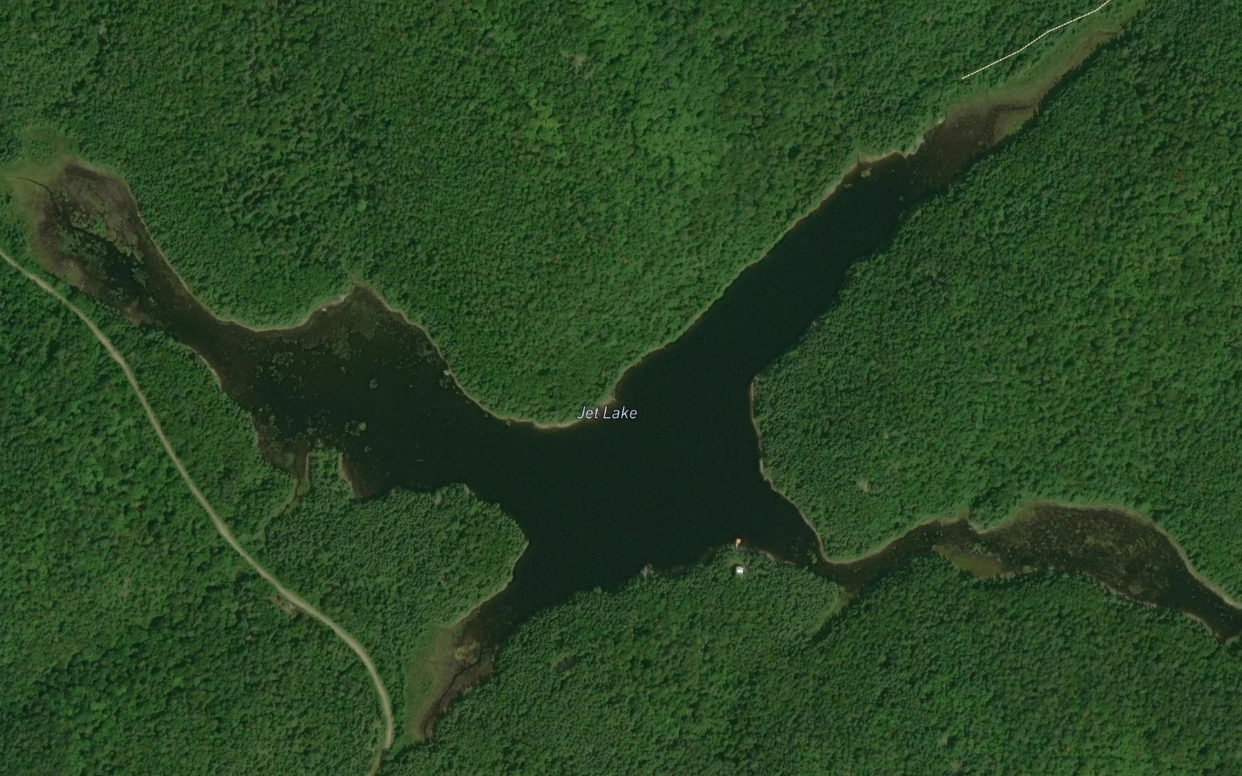 Satellite map of the Jet Lake
