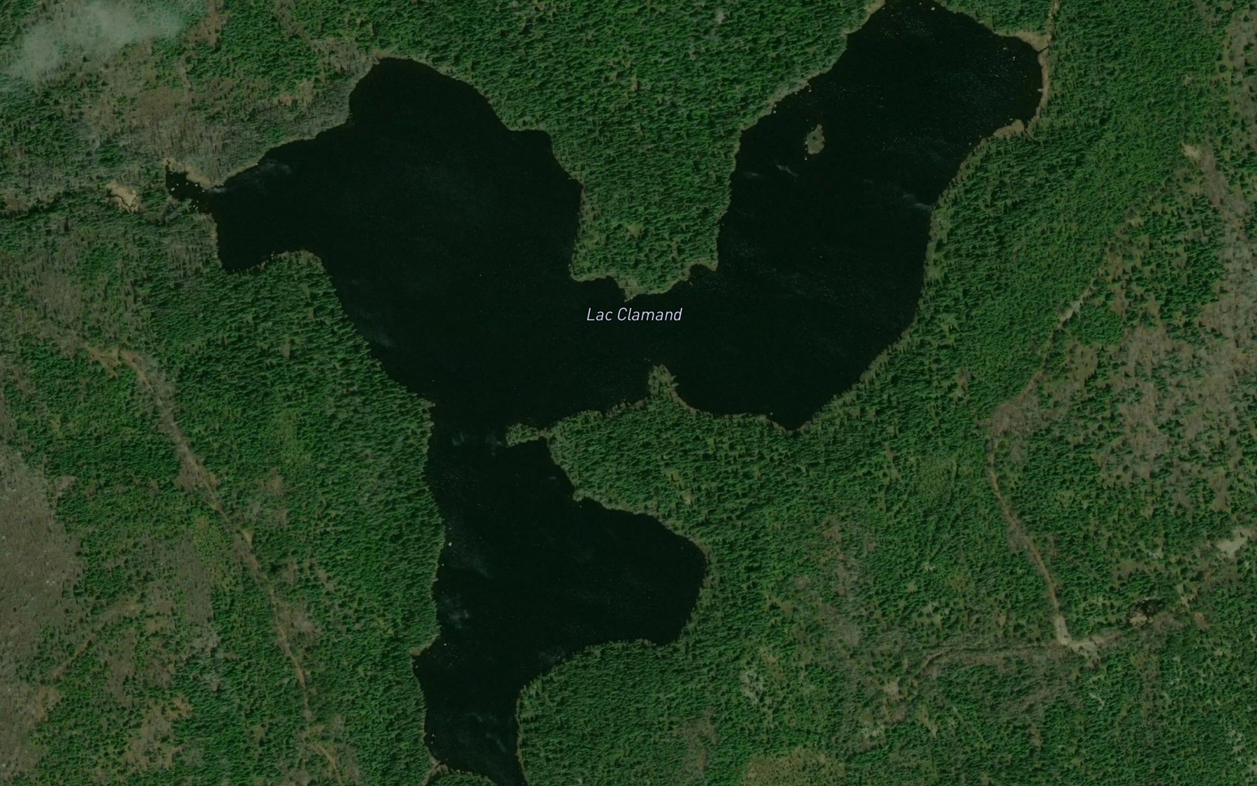 Satellite map of the Lac Clamand