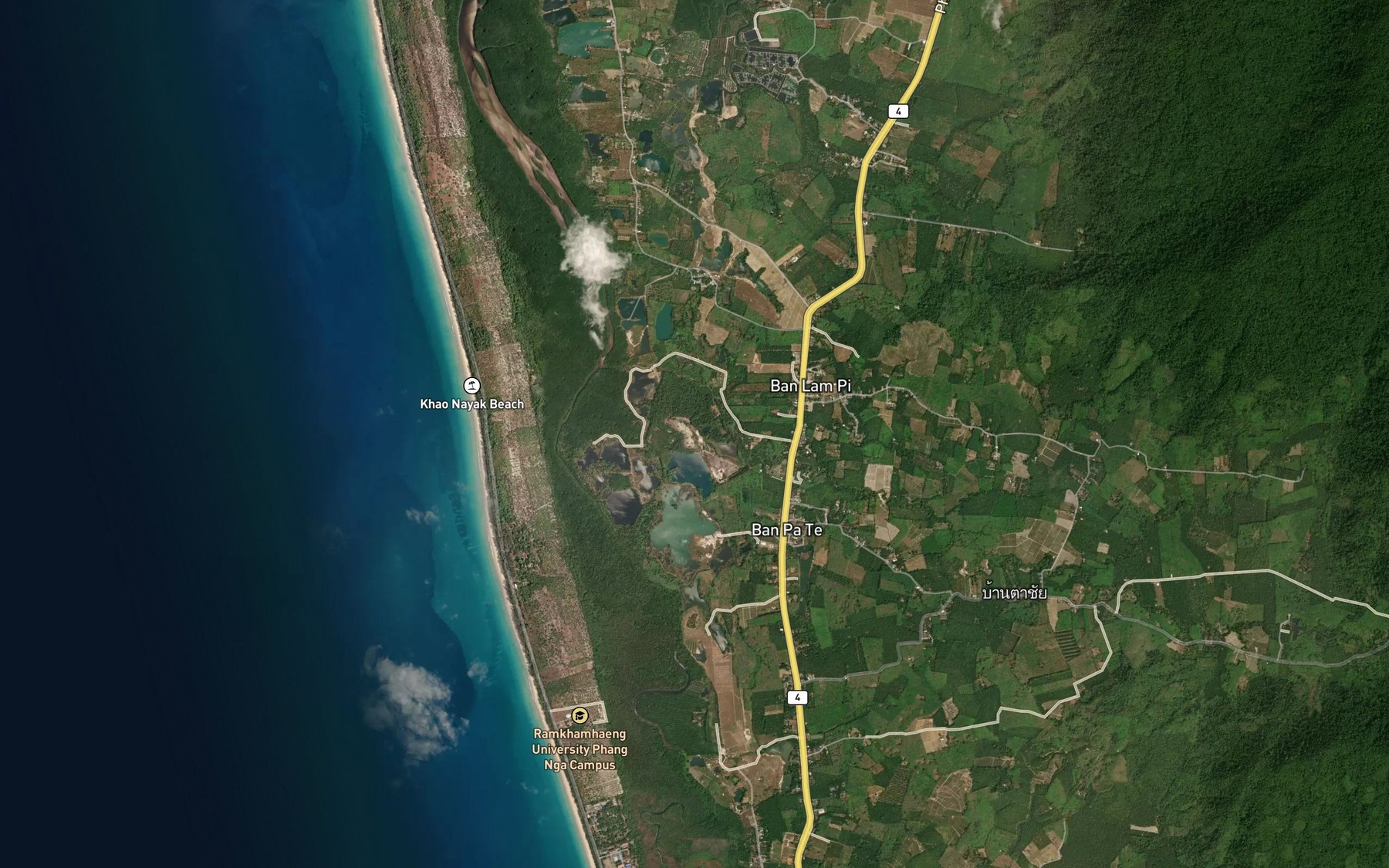 Satellite map of the Khlong Hin Noi