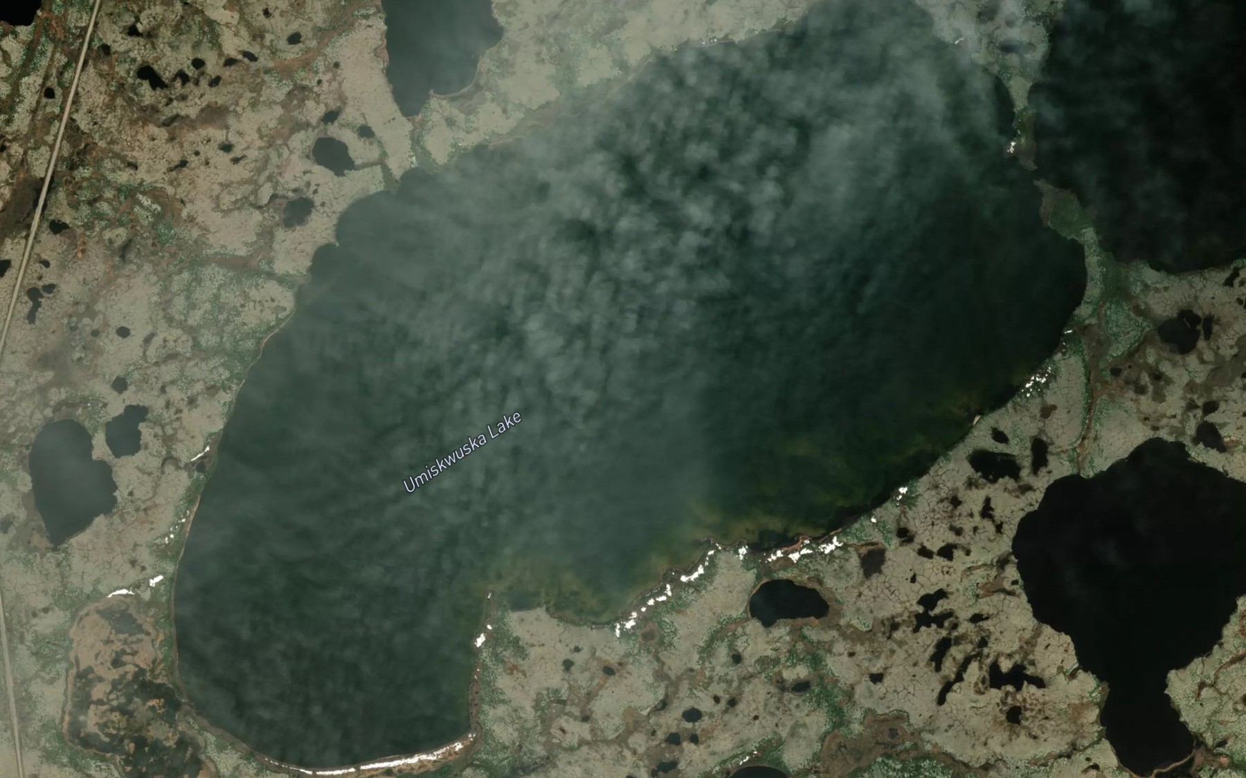 Satellite map of the Umiskwuska Lake